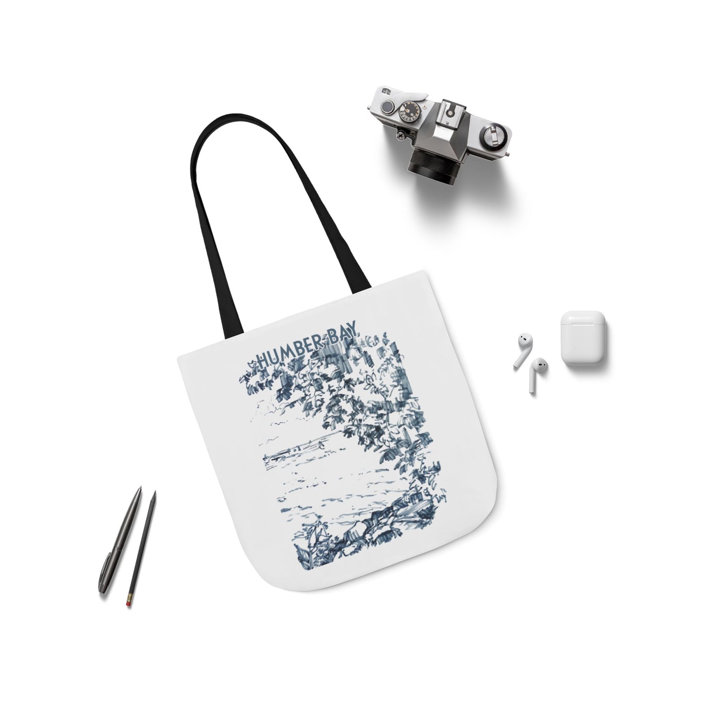 Toronto Humber Bay-inspired Tote Bag with 3-Color Straps