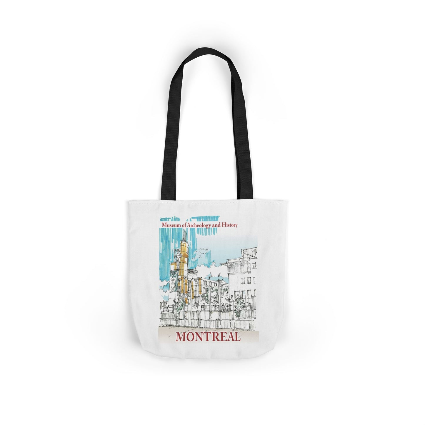 Montreal-inspired Tote Bag with 5-Color Straps