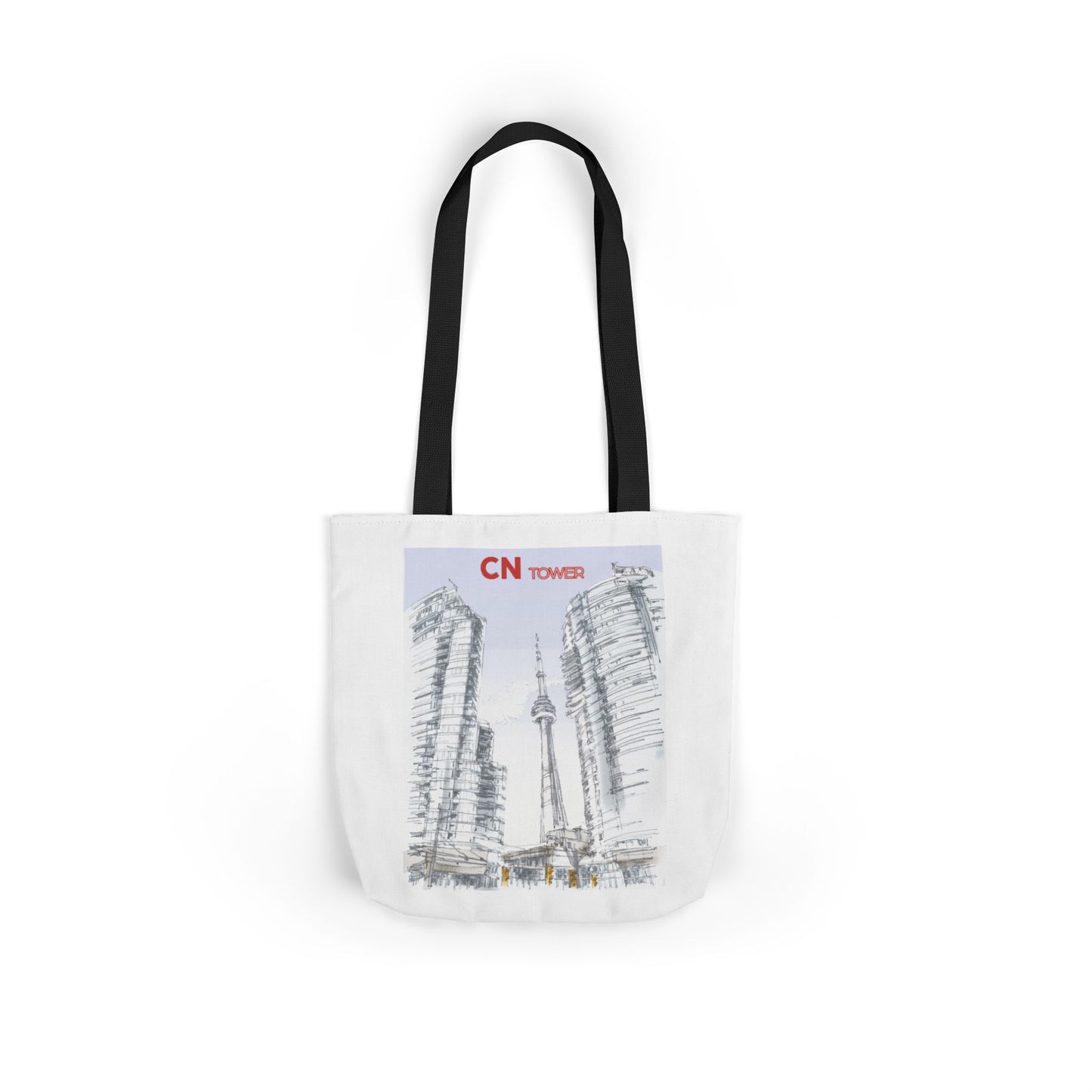 CN Tower-inspired Tote Bag with 4-Color Straps