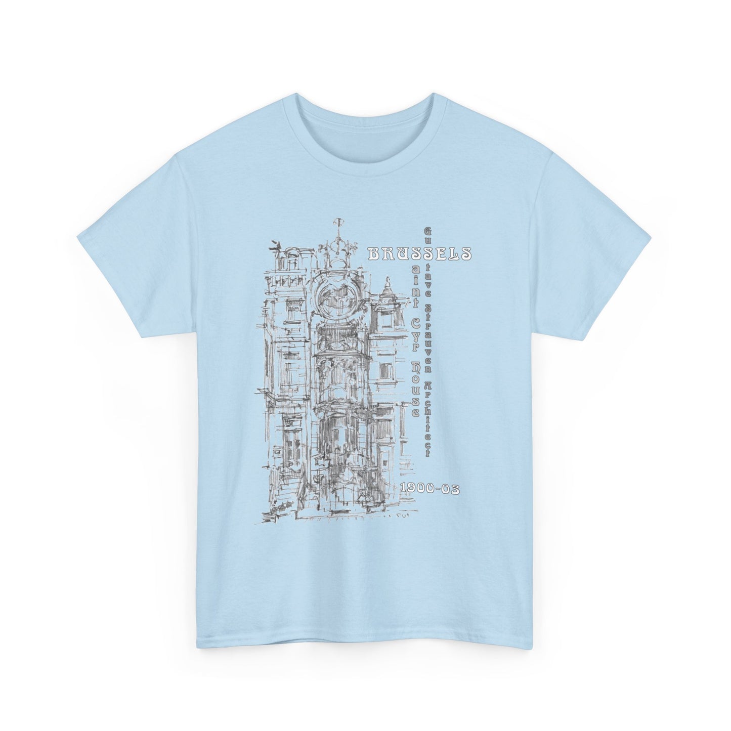 Brussel's Art-Nouveau-Inspired Unisex Crewneck T-shirt