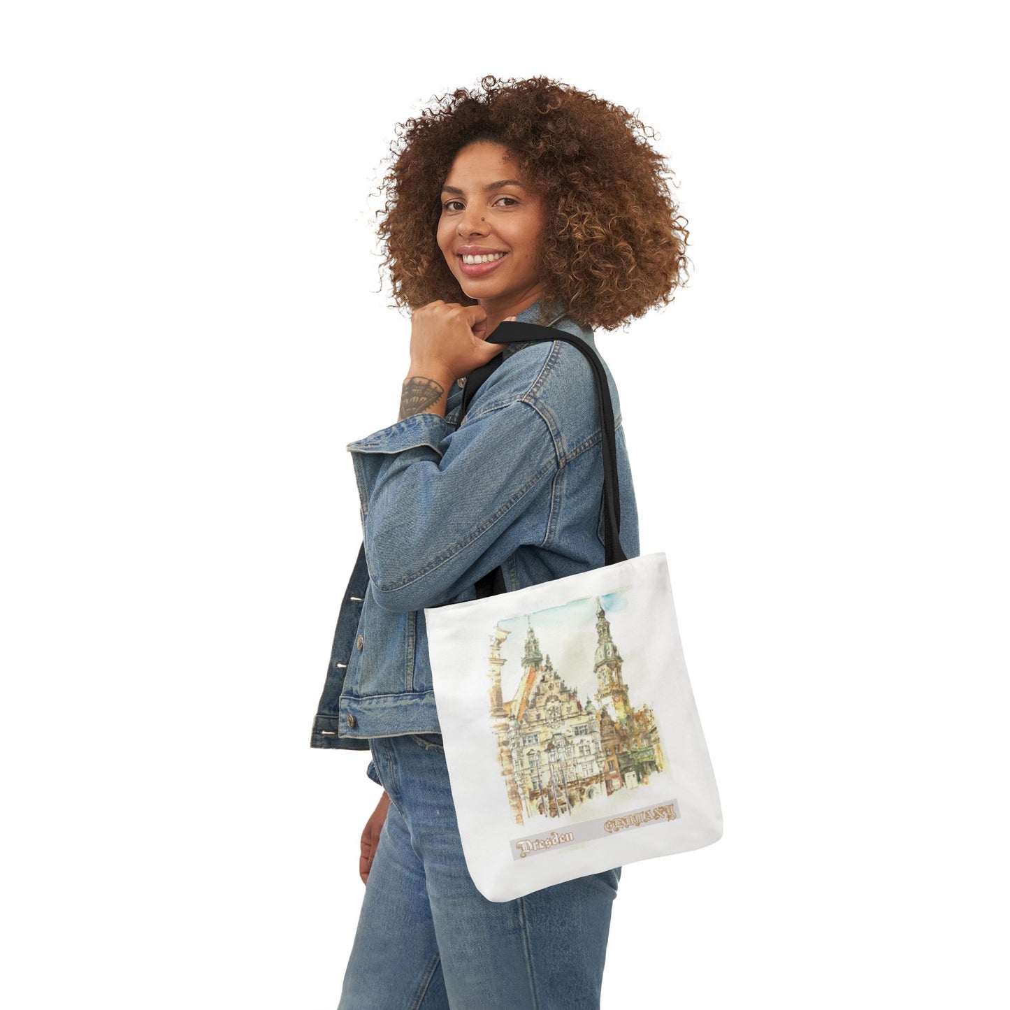 Dresden-inspired Tote Bag with 4-Color Straps