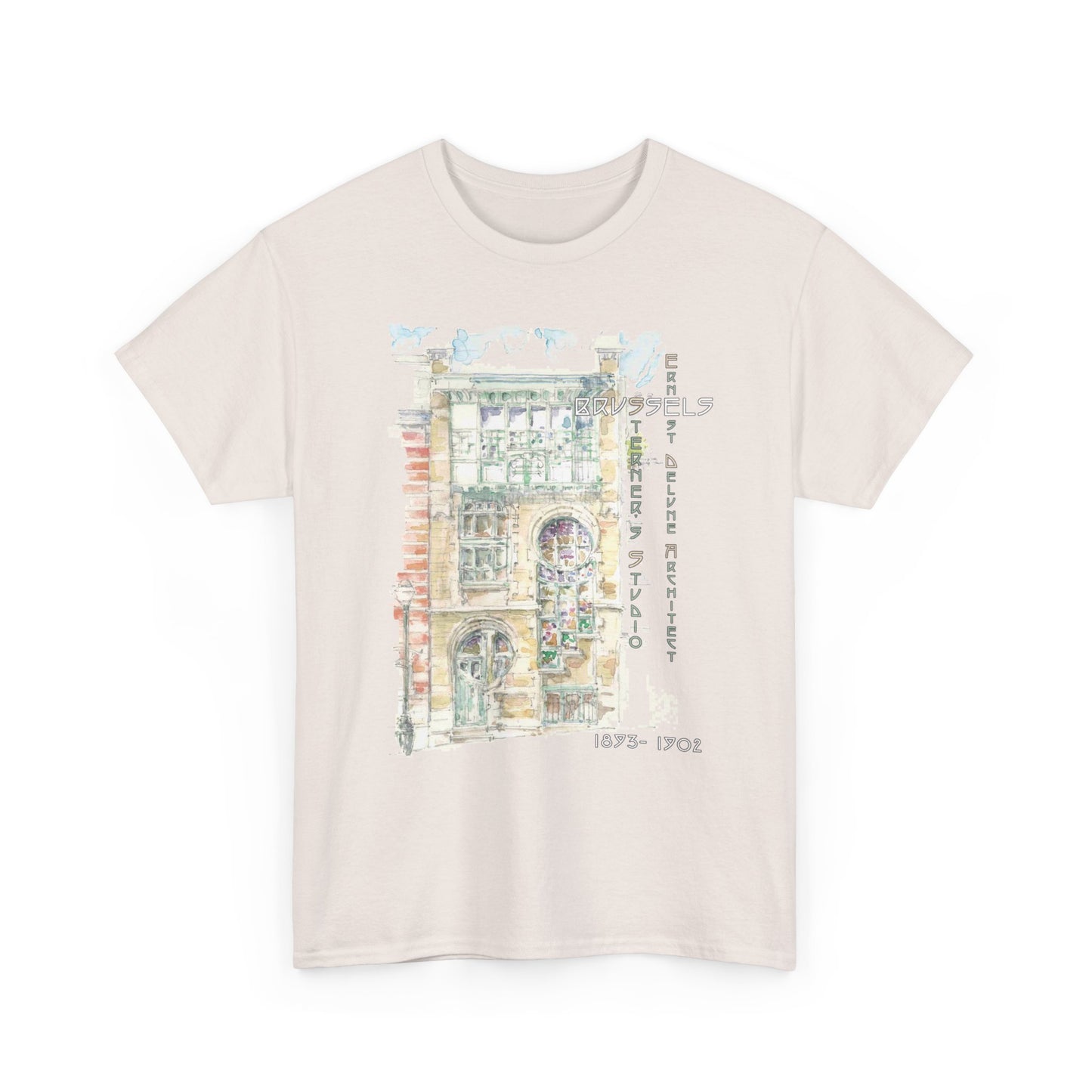Brussel's Art-Nouveau-Inspired Unisex Crewneck T-shirt