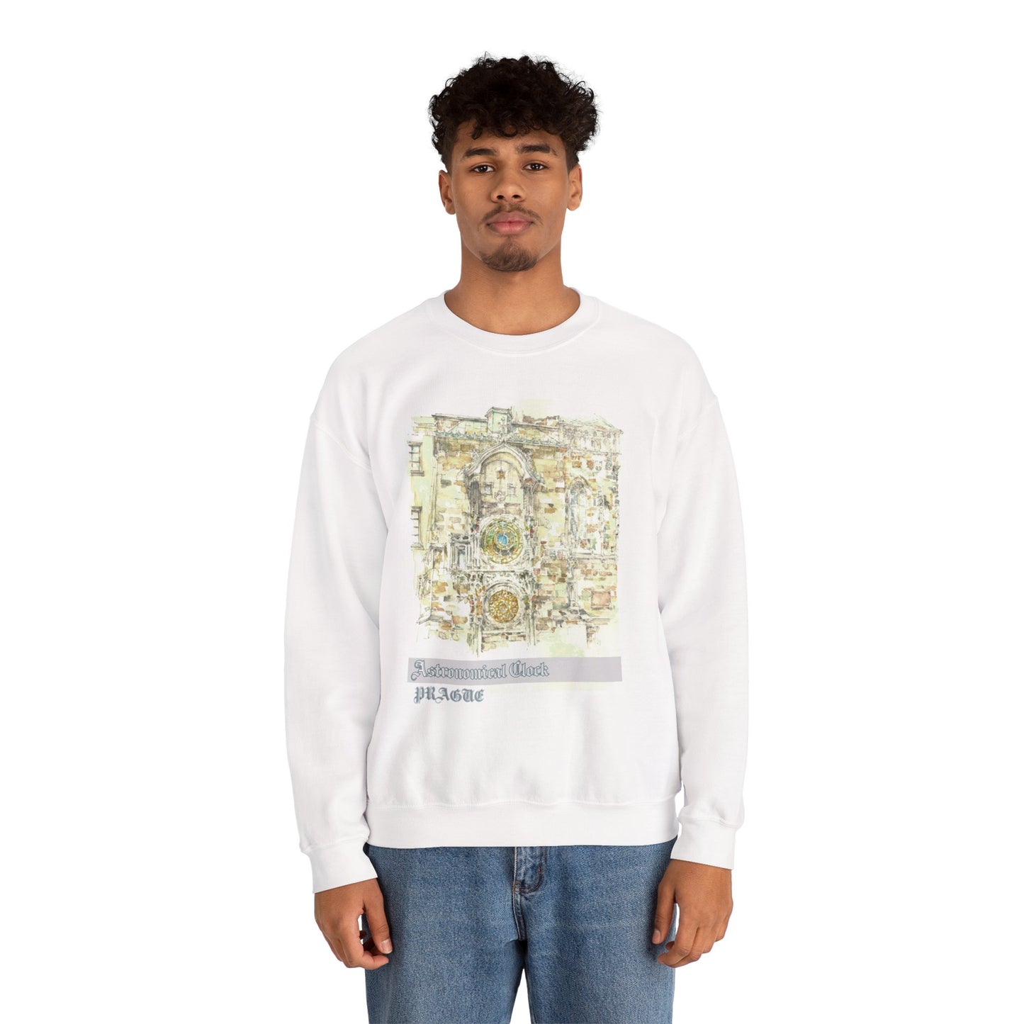 Prague-Inspired Unisex Crewneck Sweatshirt