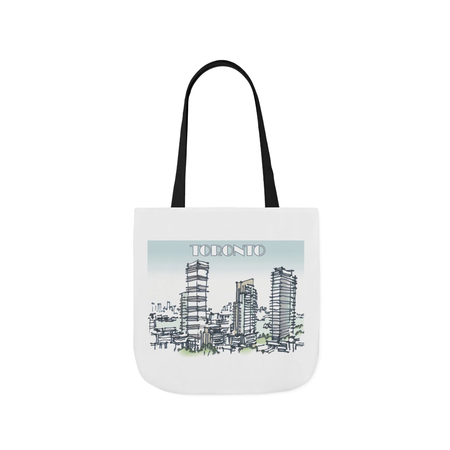 Toronto-inspired Tote Bag with 4-Color Straps