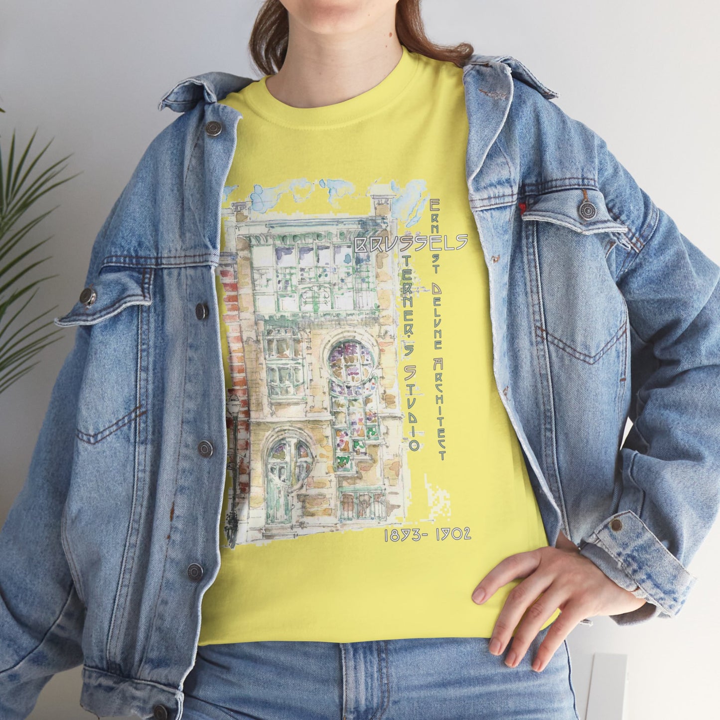 Brussel's Art-Nouveau-Inspired Unisex Crewneck T-shirt