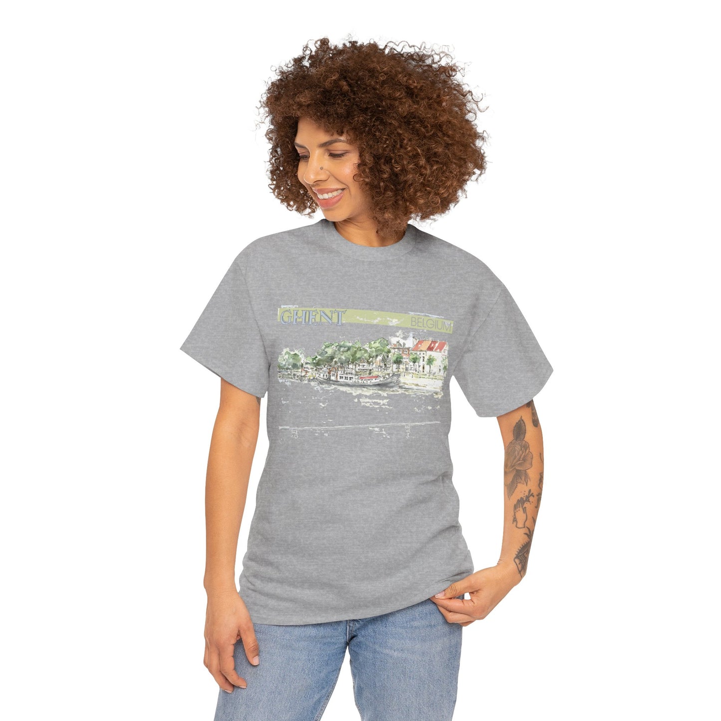 Ghent-Inspired Unisex Crewneck T-shirt