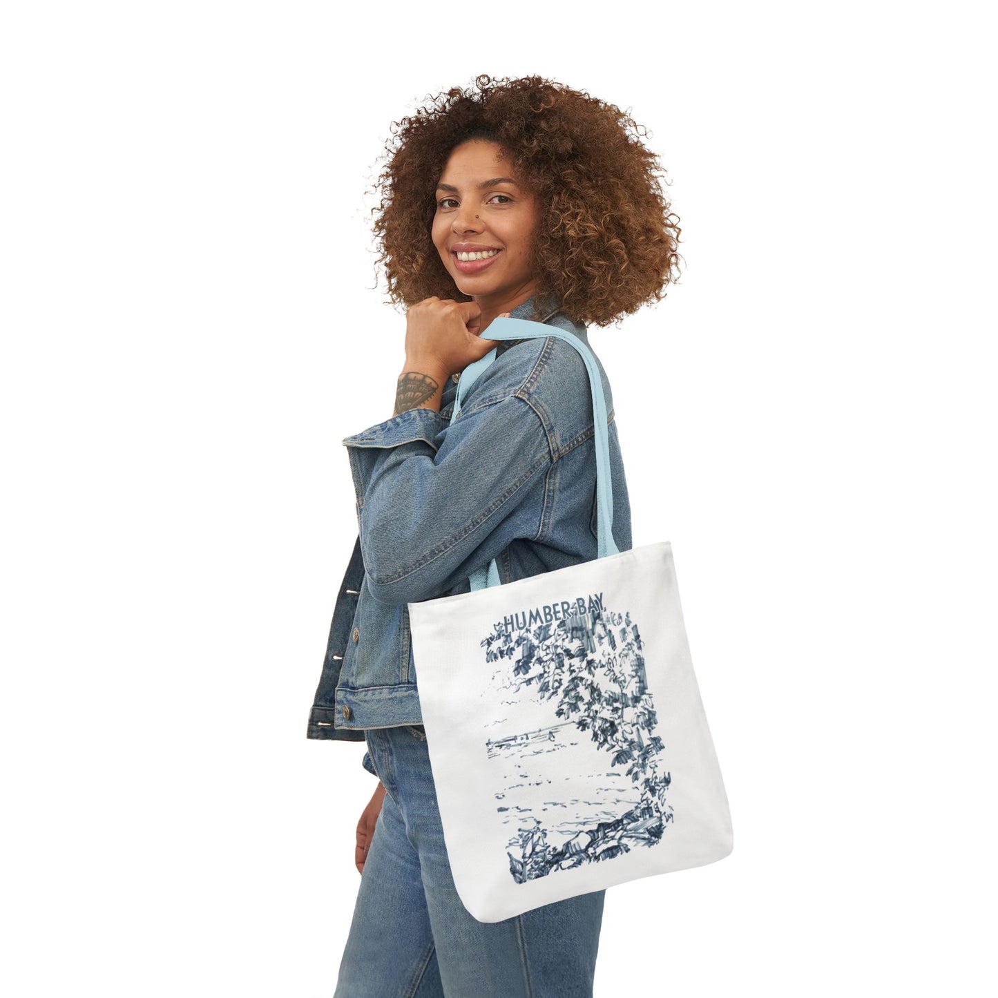 Toronto Humber Bay-inspired Tote Bag with 3-Color Straps