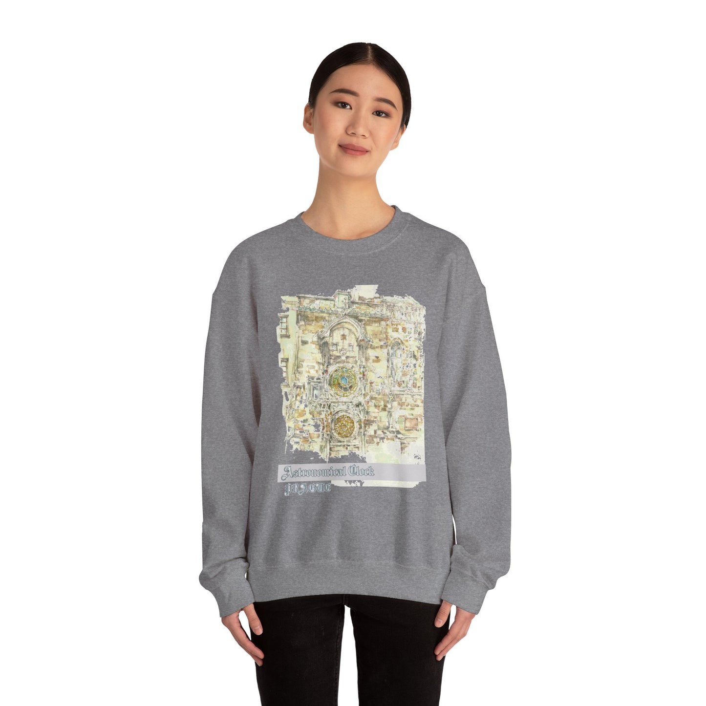 Prague-Inspired Unisex Crewneck Sweatshirt