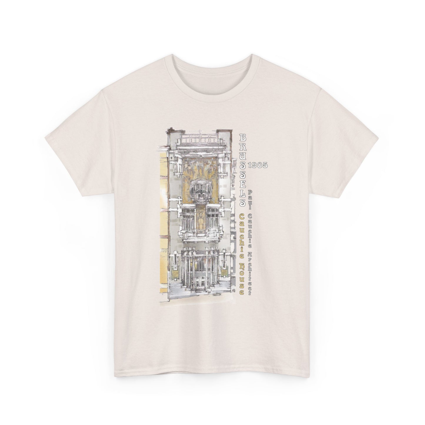 Brussel's Art-Nouveau-Inspired Unisex Crewneck T-shirt