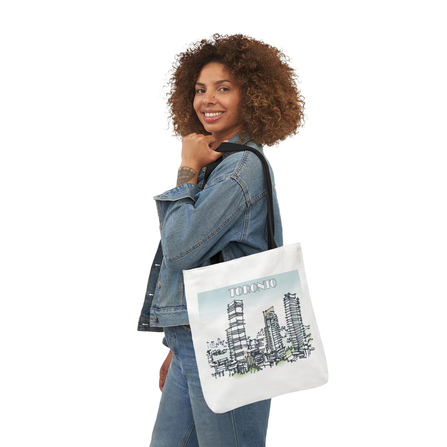 Toronto-inspired Tote Bag with 4-Color Straps