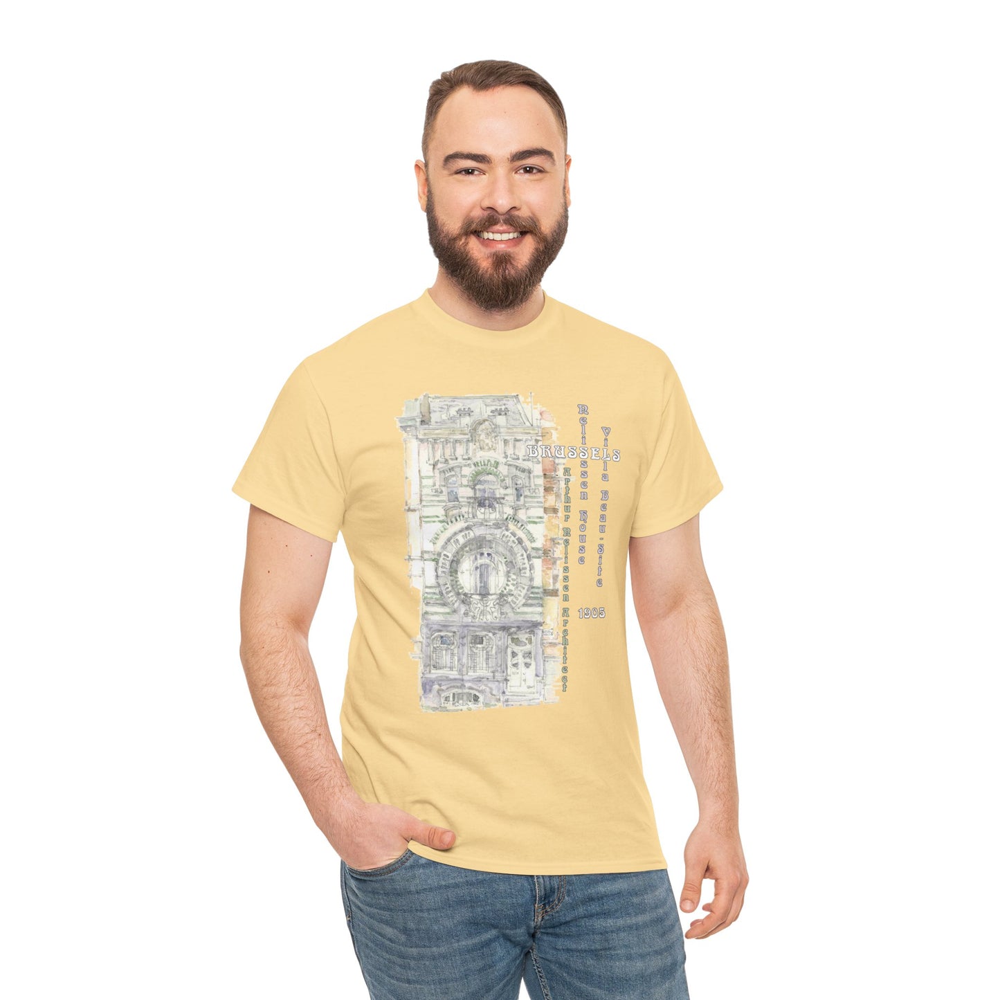 Brussel's Art-Nouveau-Inspired Unisex Crewneck T-shirt