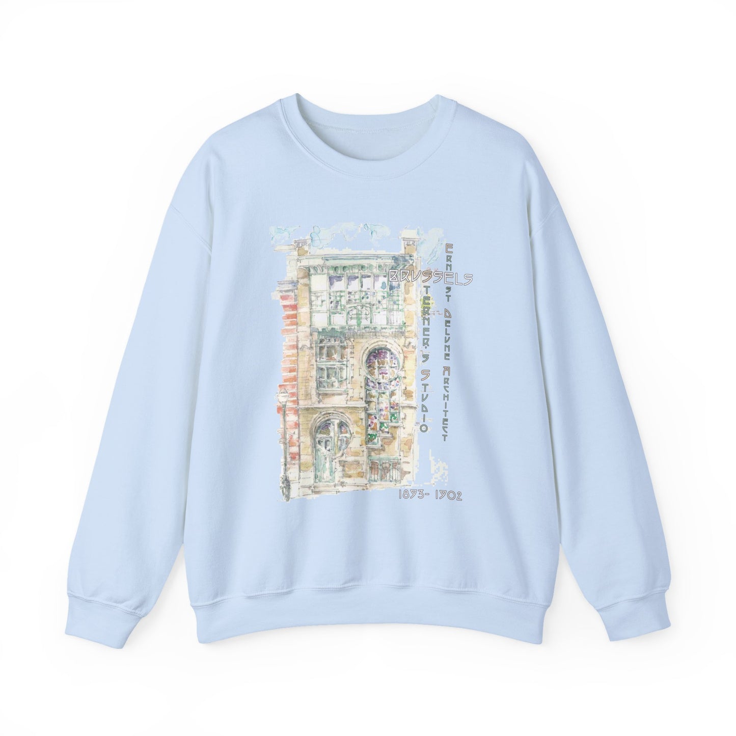 Brussel's Art-Nouveau-Inspired Unisex Crewneck Sweatshirt