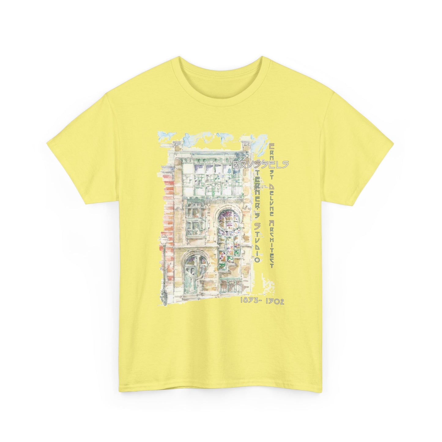 Brussel's Art-Nouveau-Inspired Unisex Crewneck T-shirt