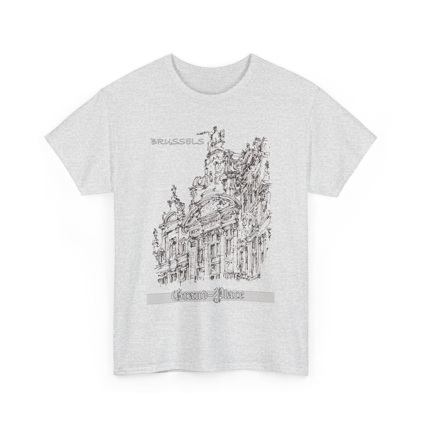 Brussel's Grand-Place-Inspired Unisex Crewneck T-shirt