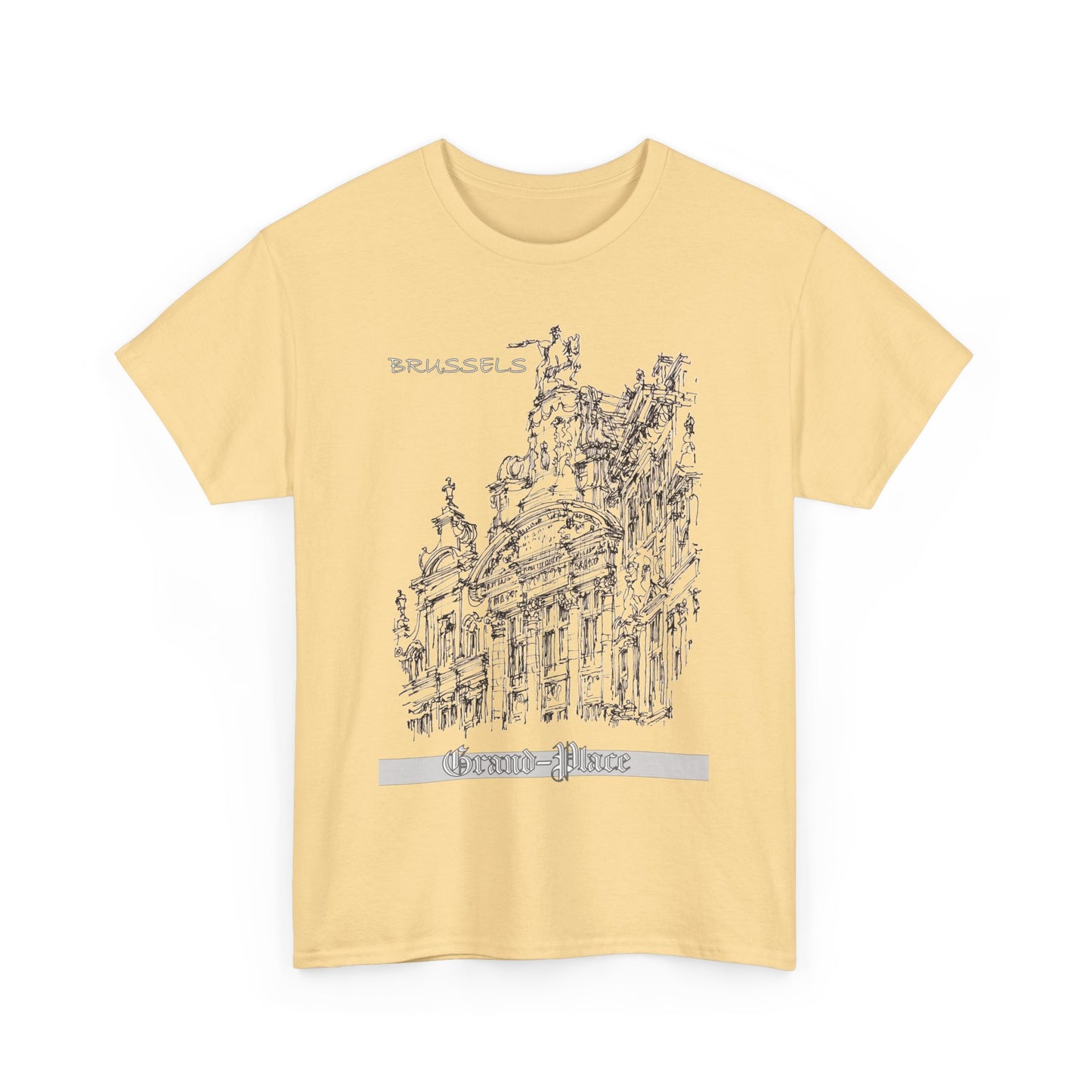 Brussel's Grand-Place-Inspired Unisex Crewneck T-shirt