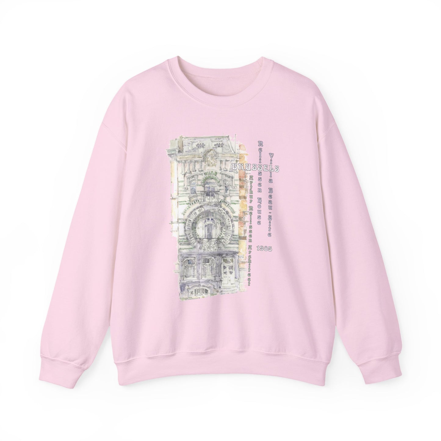 Brussel's Art-Nouveau-Inspired Unisex Crewneck Sweatshirt