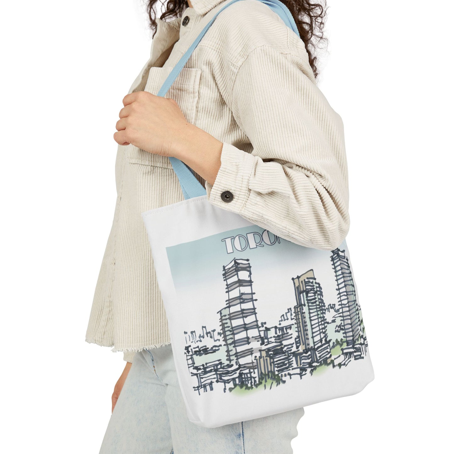 Toronto-inspired Tote Bag with 4-Color Straps