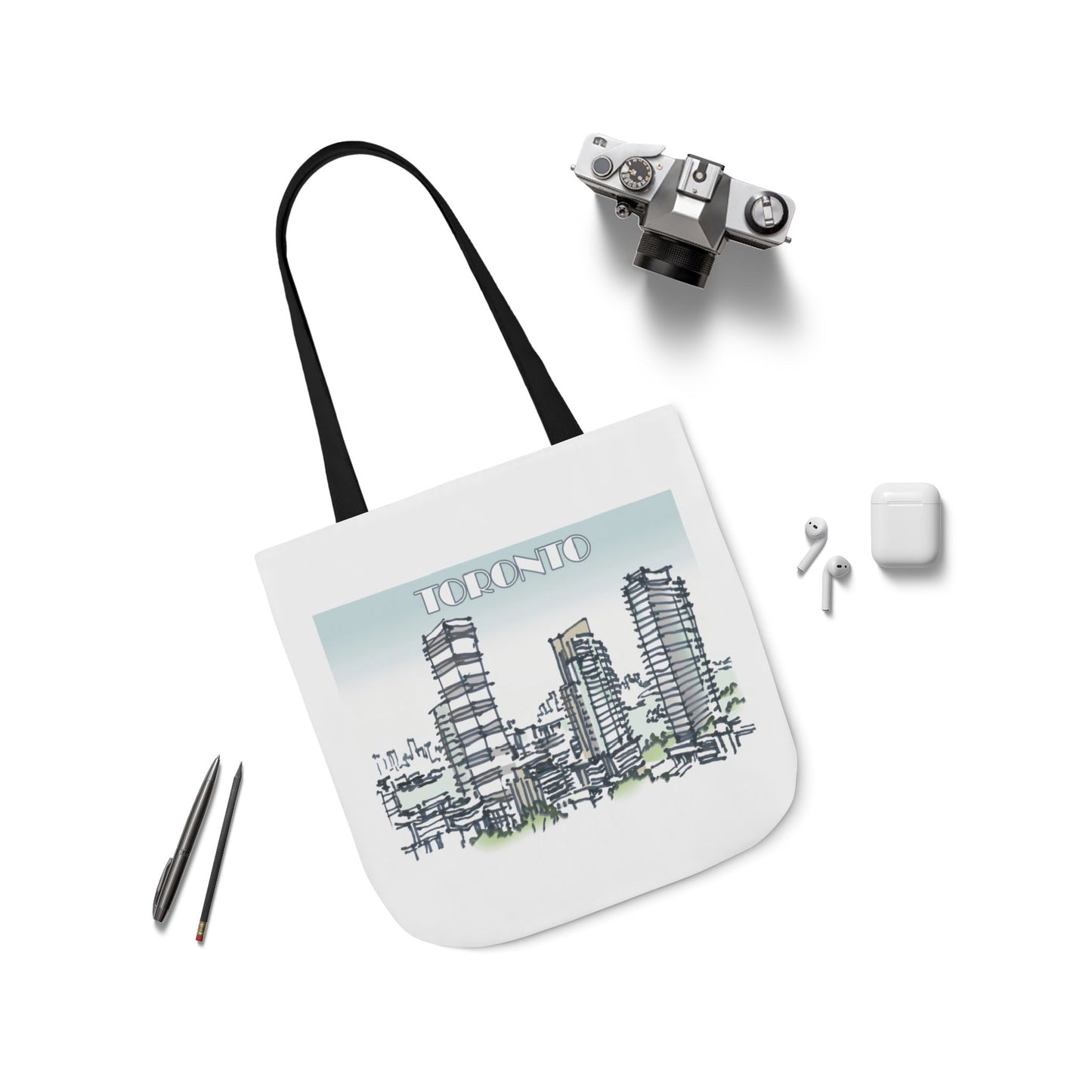 Toronto-inspired Tote Bag with 4-Color Straps