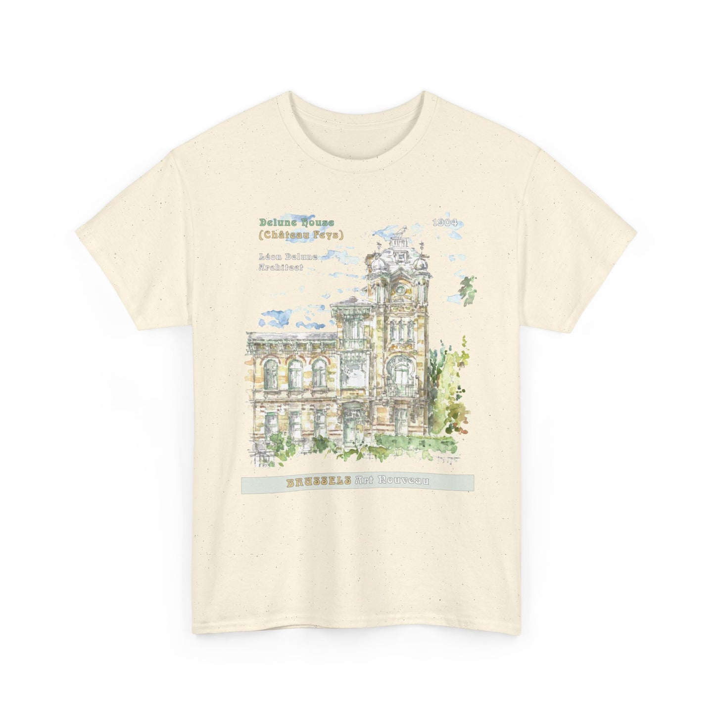 Brussel's Art-Nouveau-Inspired Unisex Crewneck T-shirt