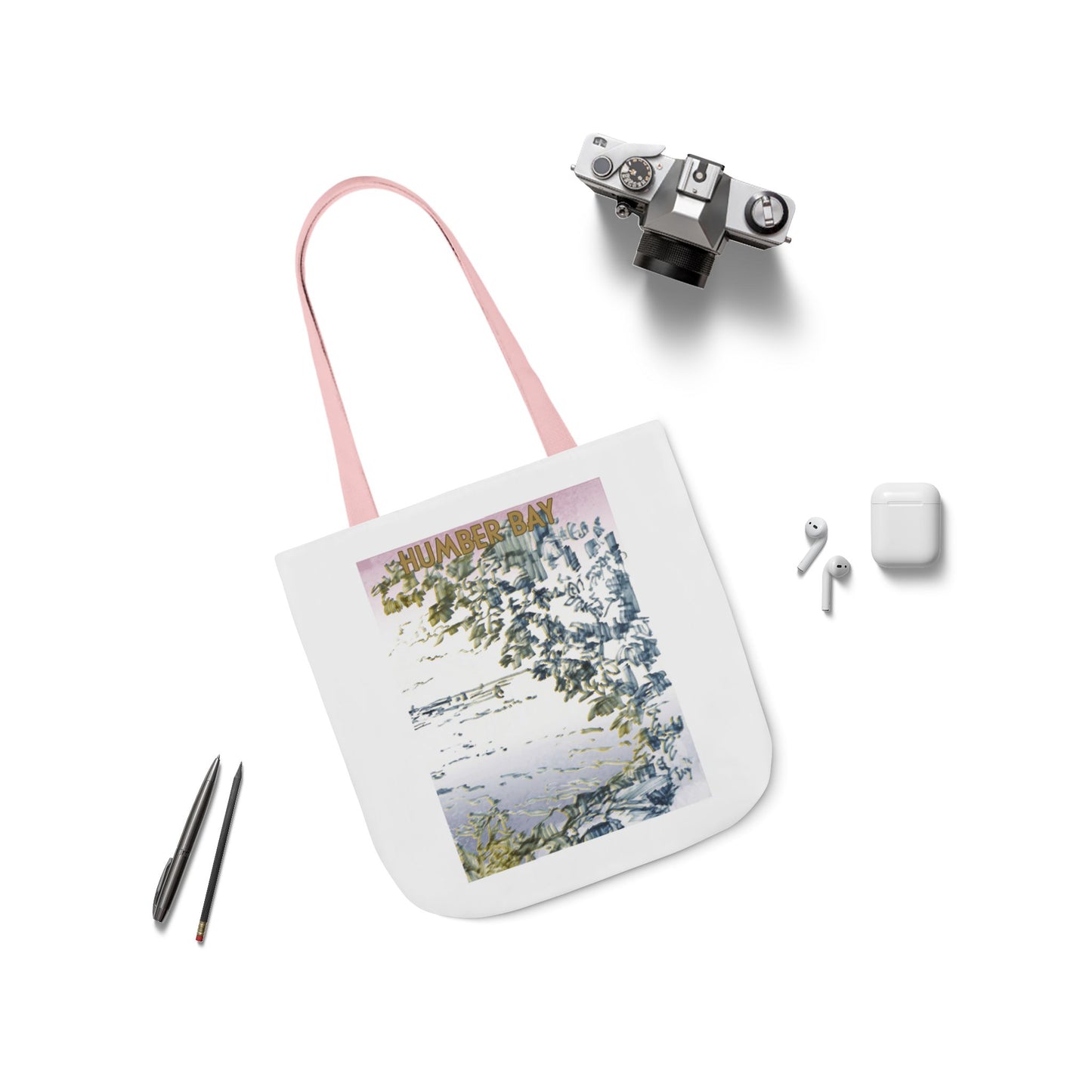 Toronto Humber Bay-inspired Tote Bag with 5-Color Straps