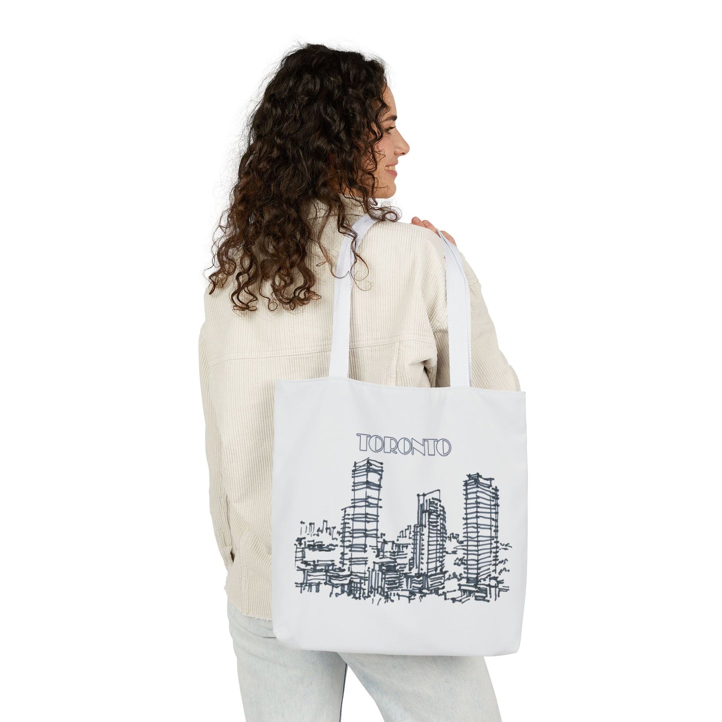Toronto-inspired Tote Bag with 3-Color Straps