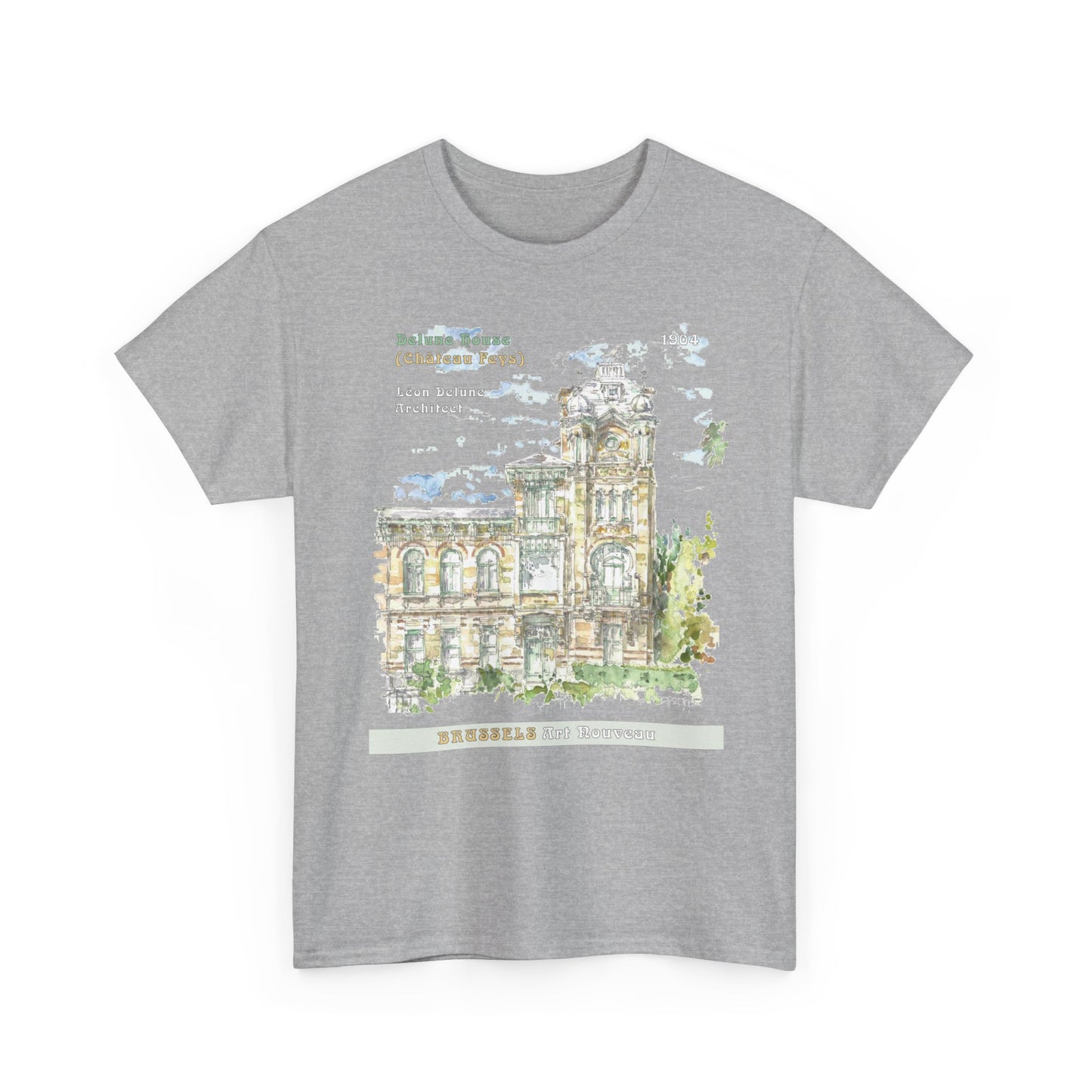 Brussel's Art-Nouveau-Inspired Unisex Crewneck T-shirt