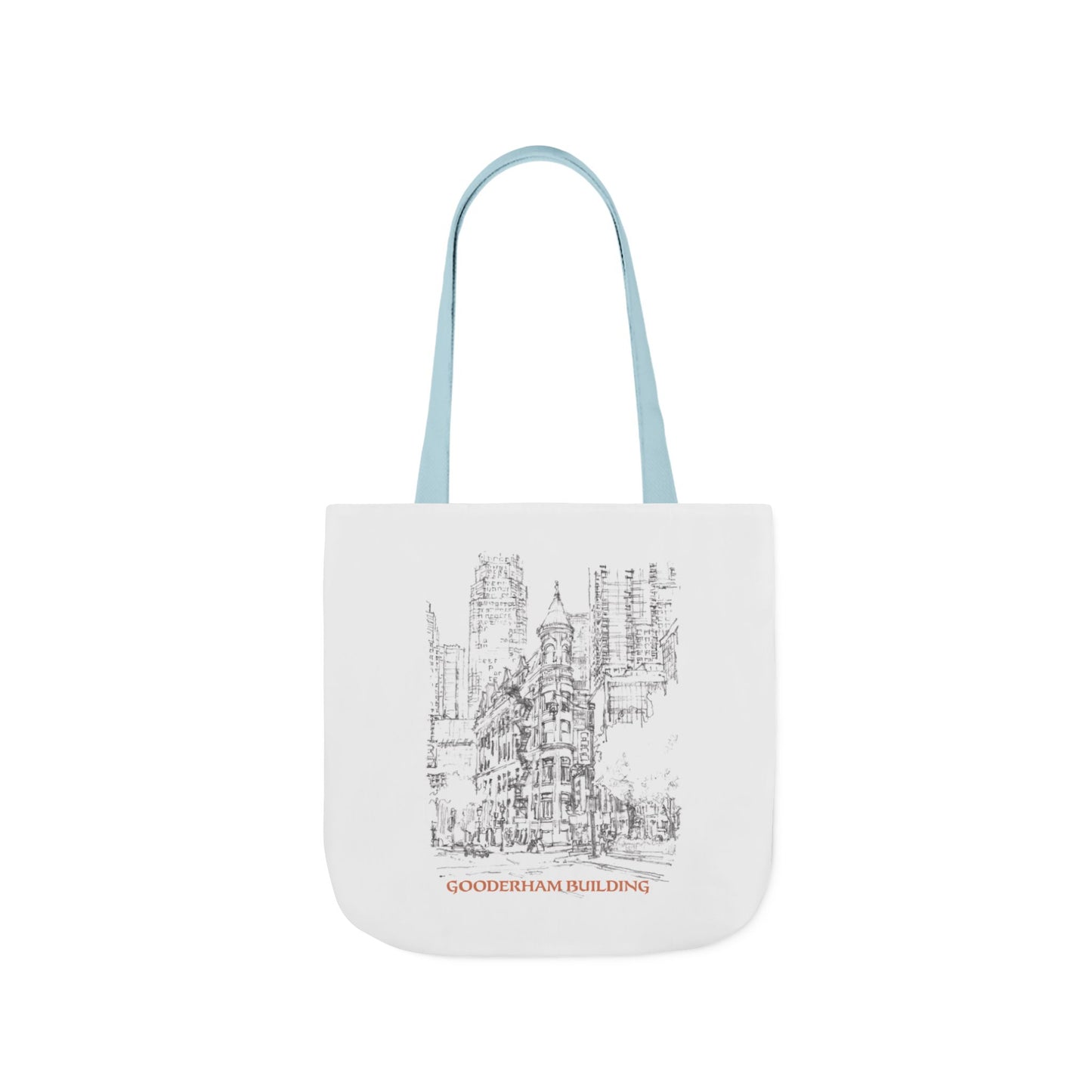 Toronto Gooderham building-inspired Tote Bag with 4-Color Straps