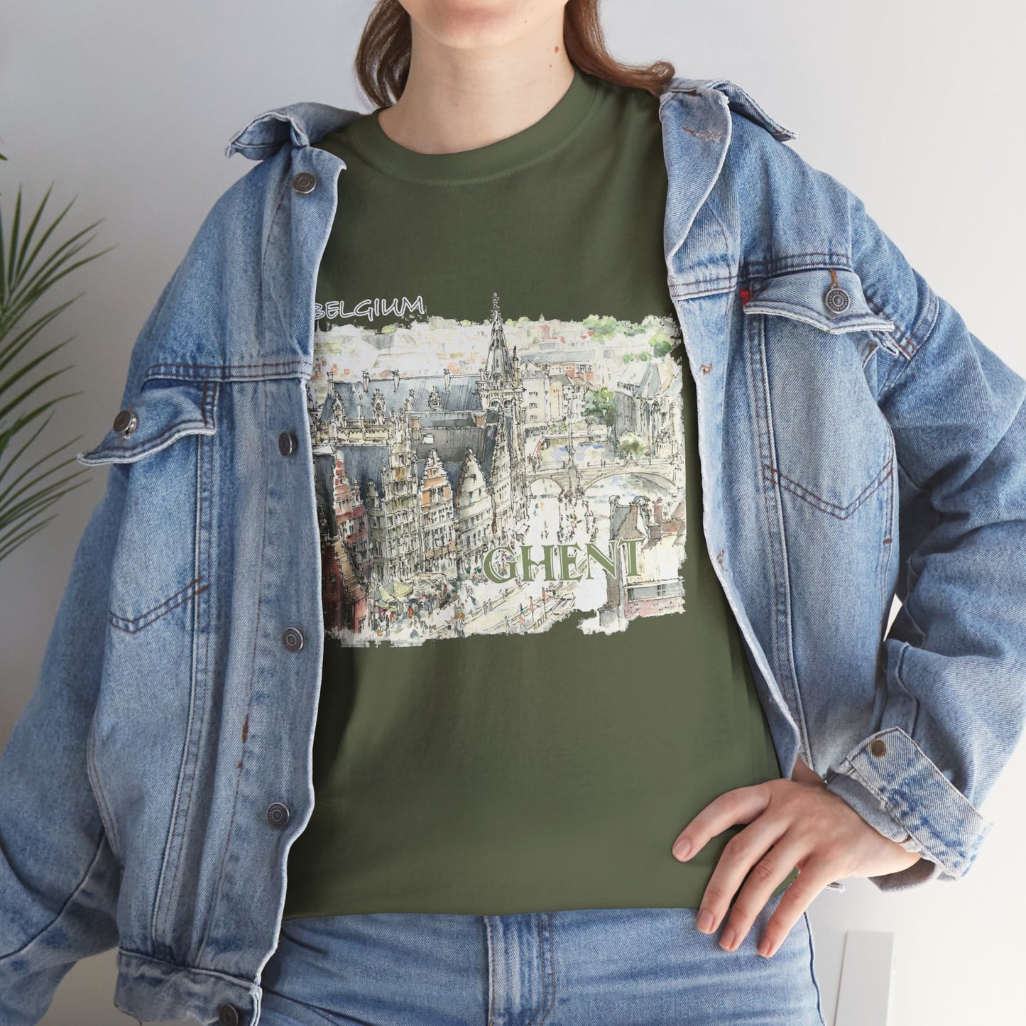 Ghent-Inspired Unisex Crewneck T-shirt