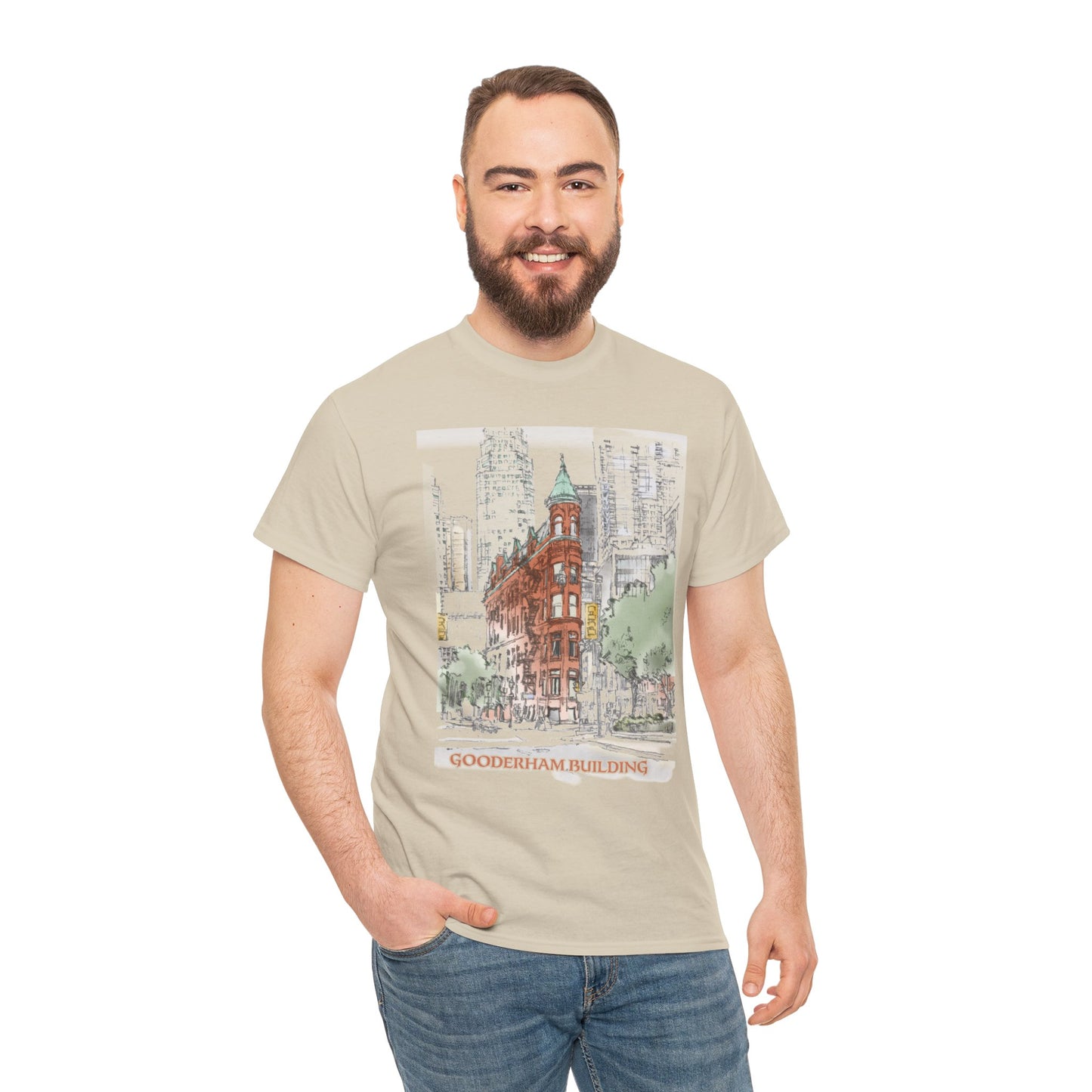 Gooderham building-Inspired Unisex Crewneck T-shirt