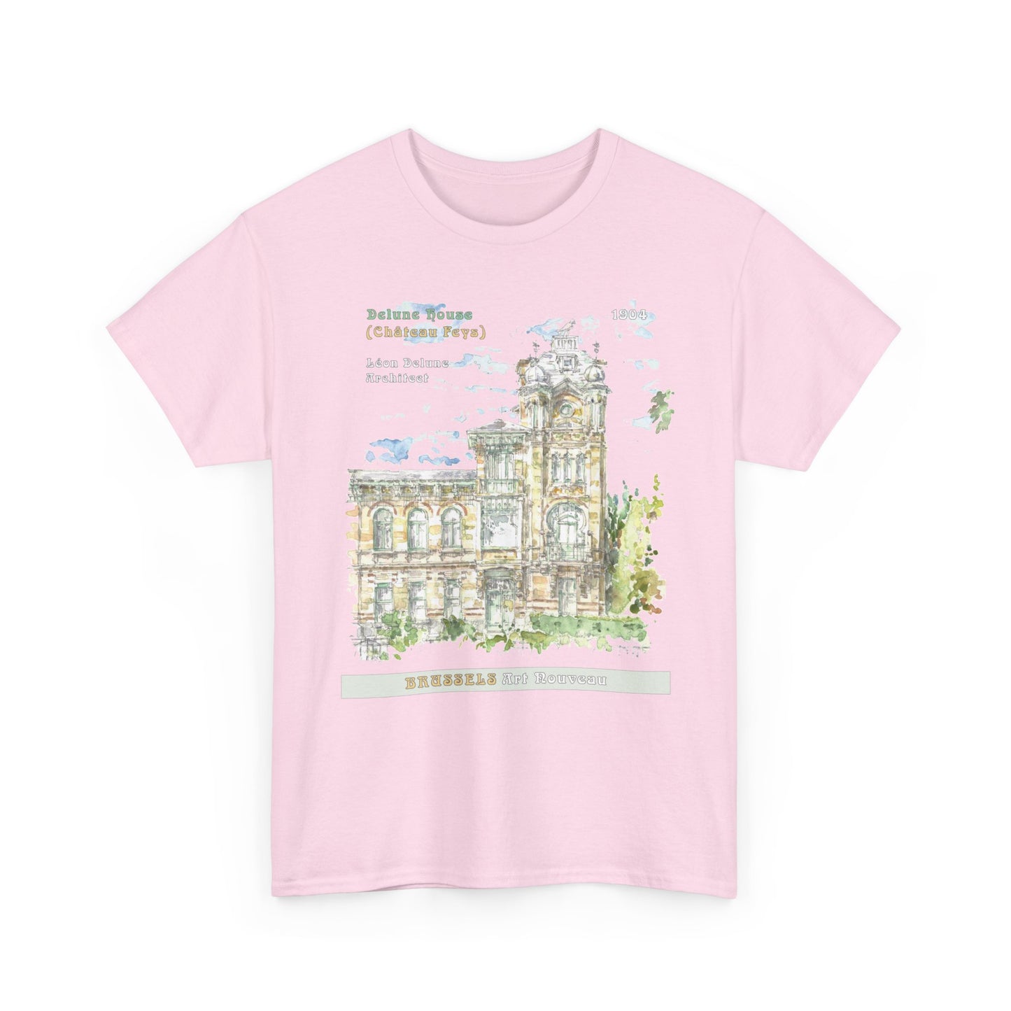 Brussel's Art-Nouveau-Inspired Unisex Crewneck T-shirt