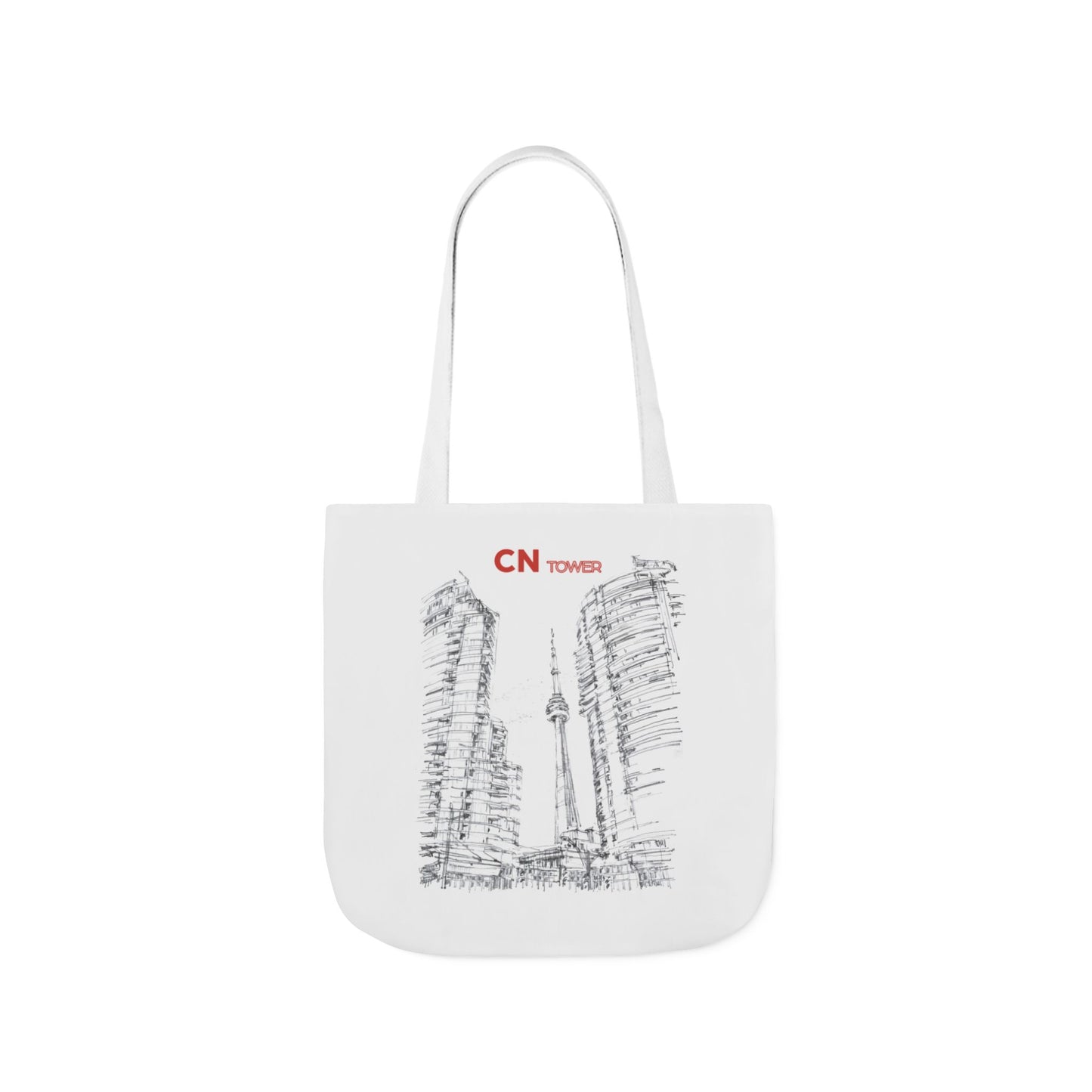 CN Tower-inspired Tote Bag with 4-Color Straps