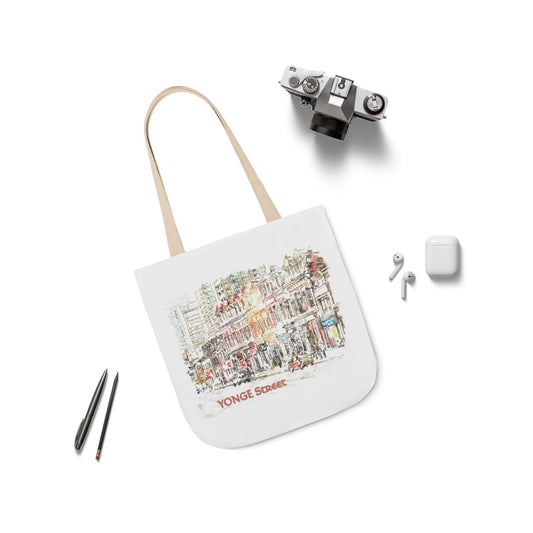 Yonge Street-inspired Tote Bag with 5-Color Straps