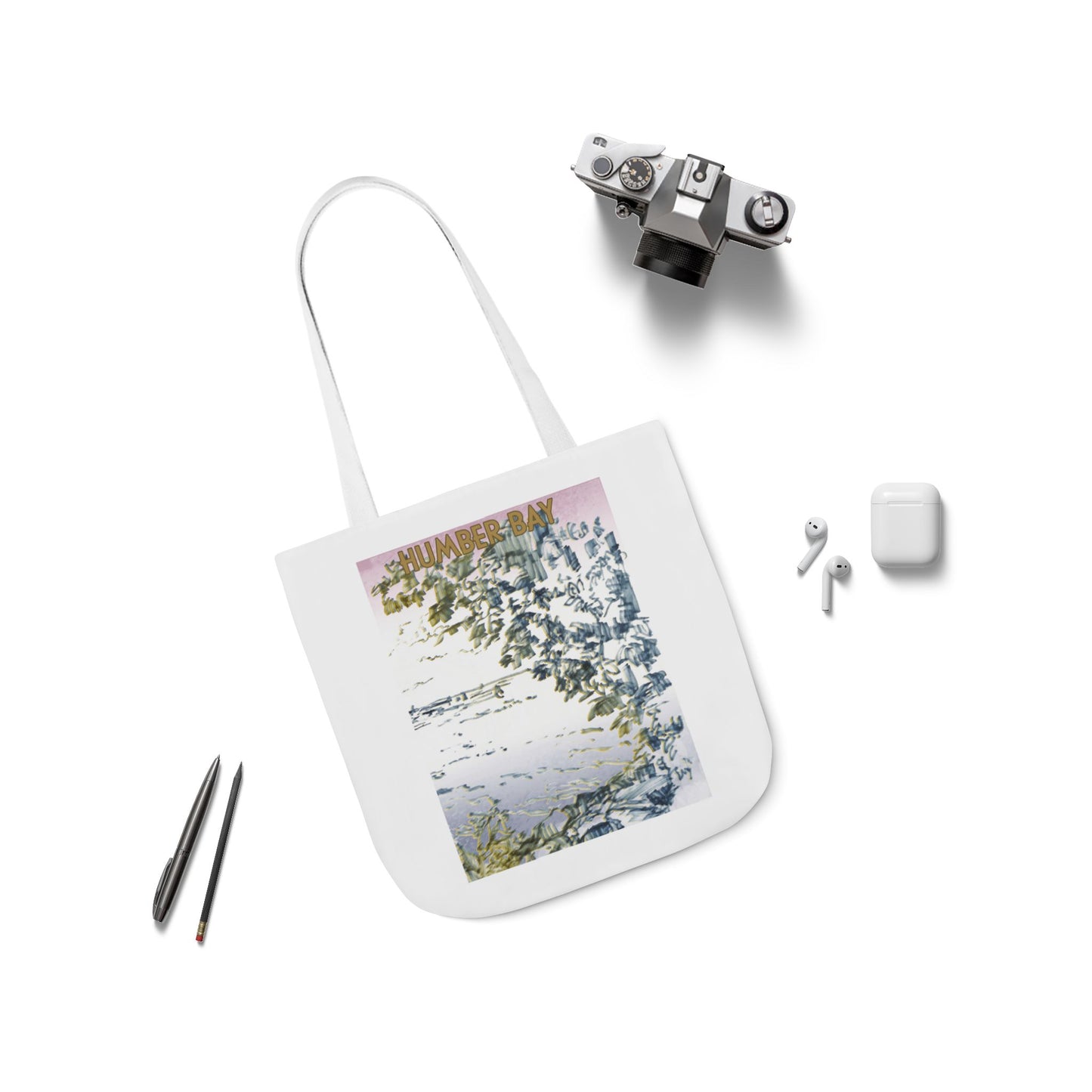 Toronto Humber Bay-inspired Tote Bag with 5-Color Straps