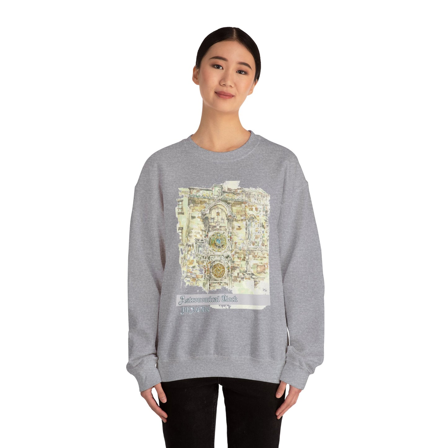 Prague-Inspired Unisex Crewneck Sweatshirt