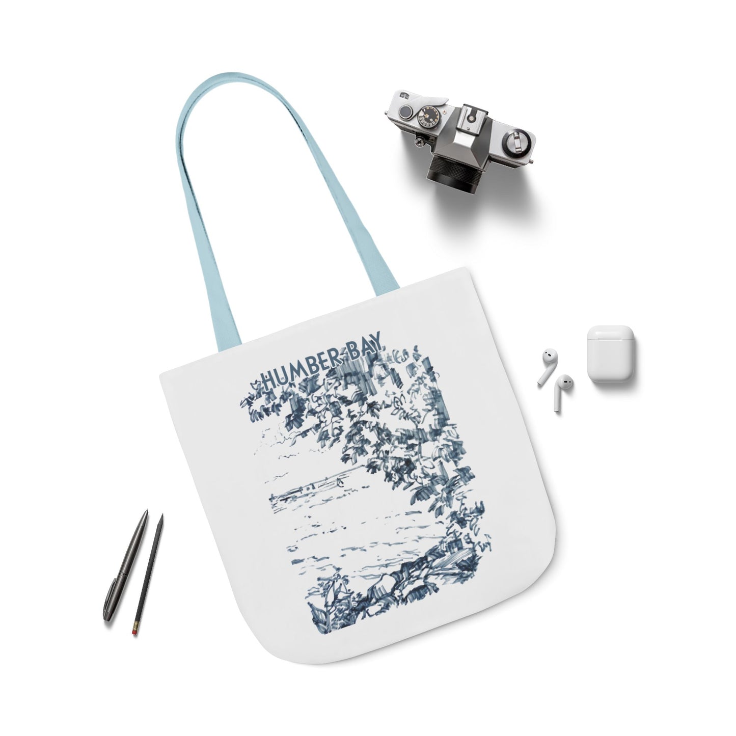 Toronto Humber Bay-inspired Tote Bag with 3-Color Straps
