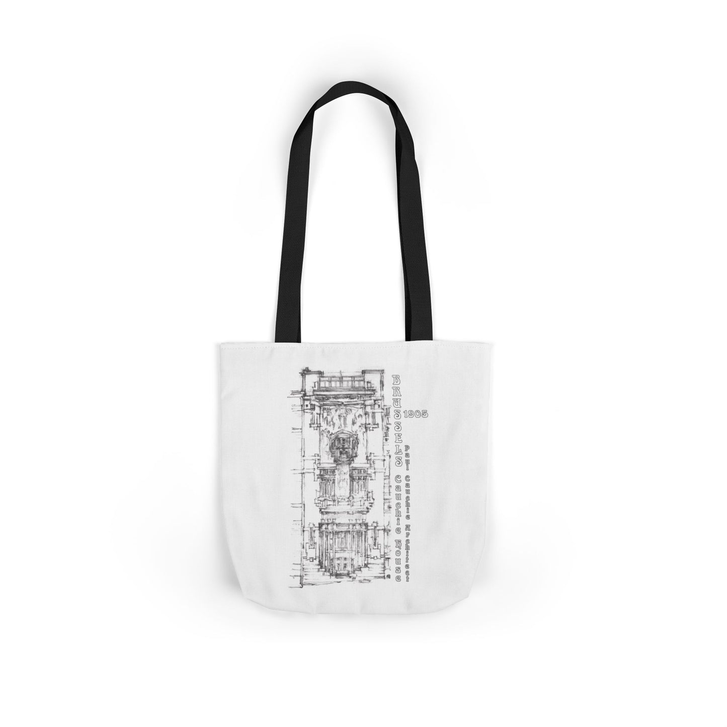 Brussel's Art-Nouveau-inspired Tote Bag with 5-Color Straps