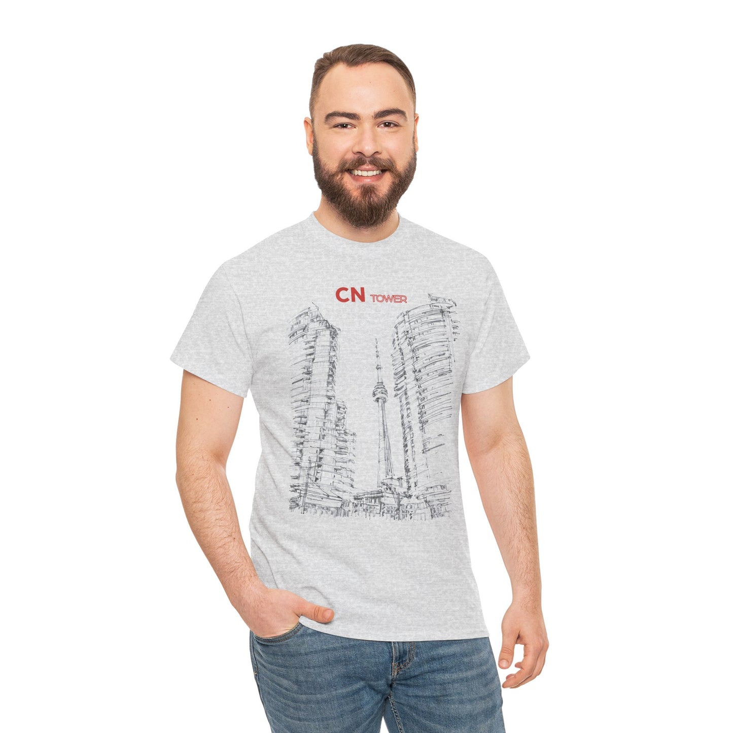 CN Tower-Inspired Unisex Crewneck T-shirt