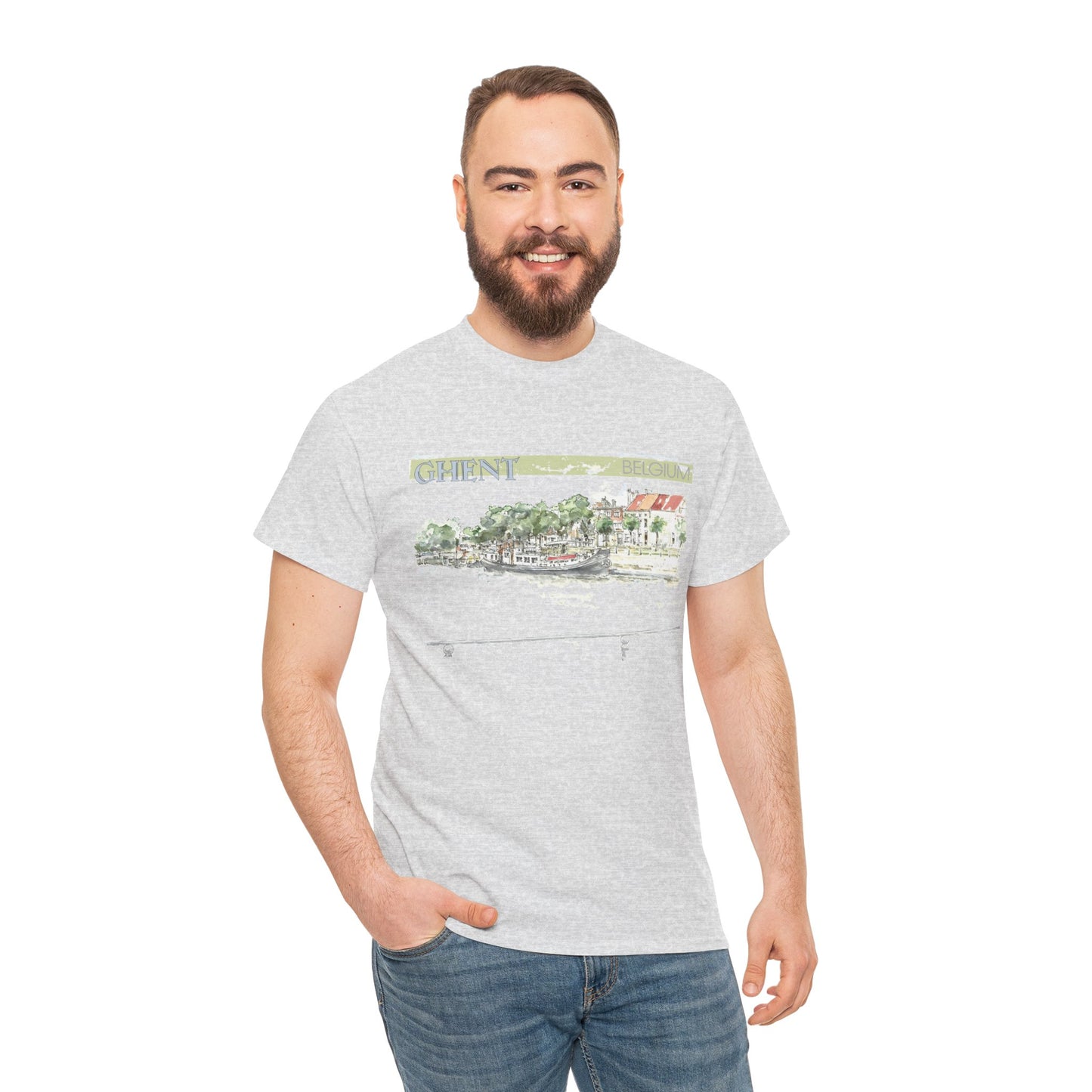 Ghent-Inspired Unisex Crewneck T-shirt