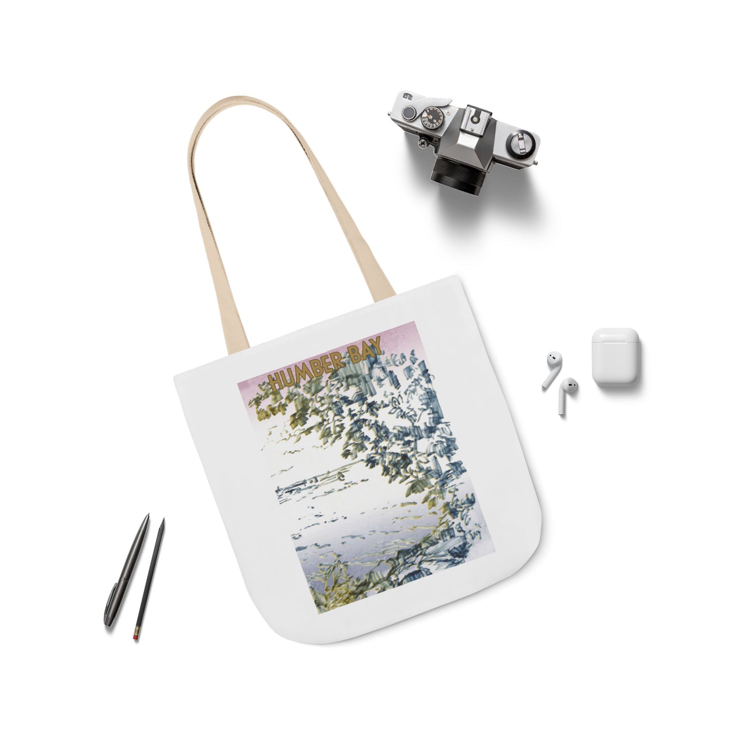 Toronto Humber Bay-inspired Tote Bag with 5-Color Straps