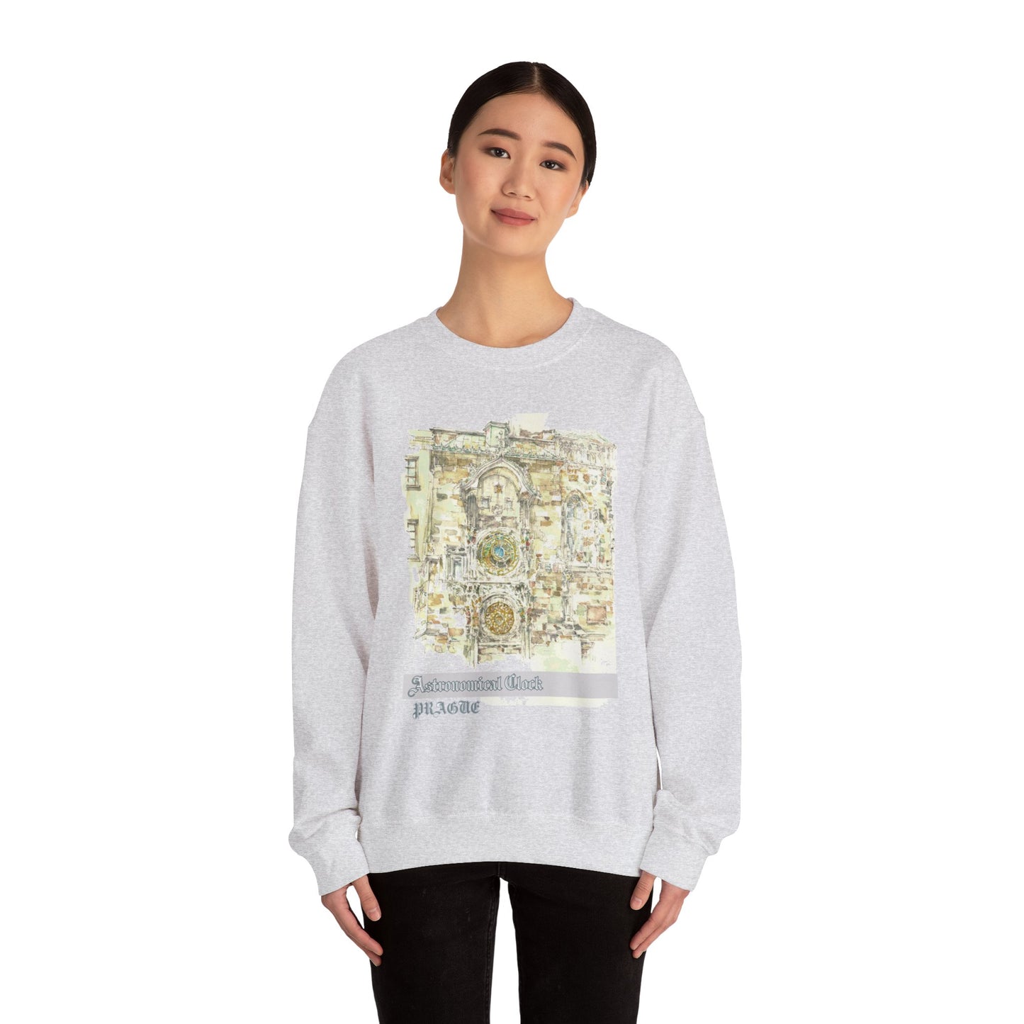 Prague-Inspired Unisex Crewneck Sweatshirt