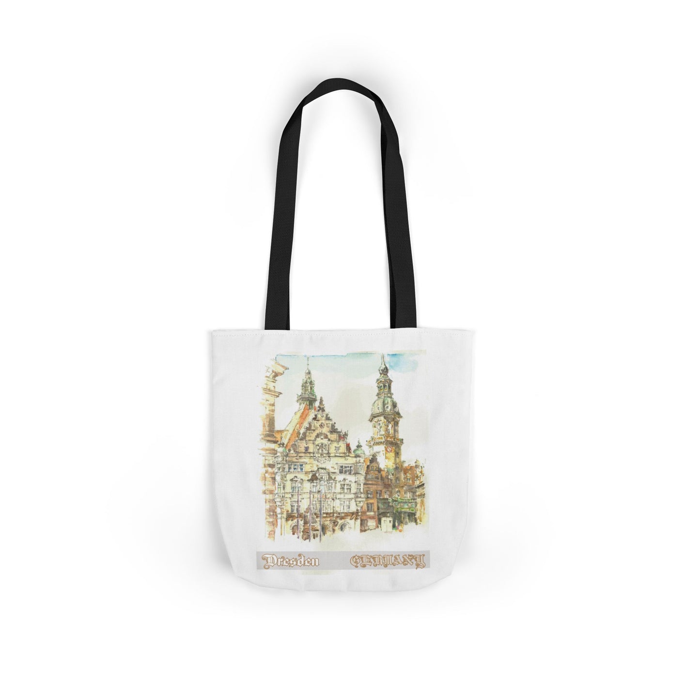 Dresden-inspired Tote Bag with 4-Color Straps