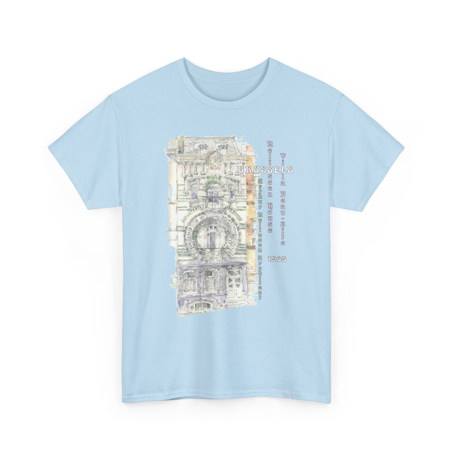 Brussel's Art-Nouveau-Inspired Unisex Crewneck T-shirt