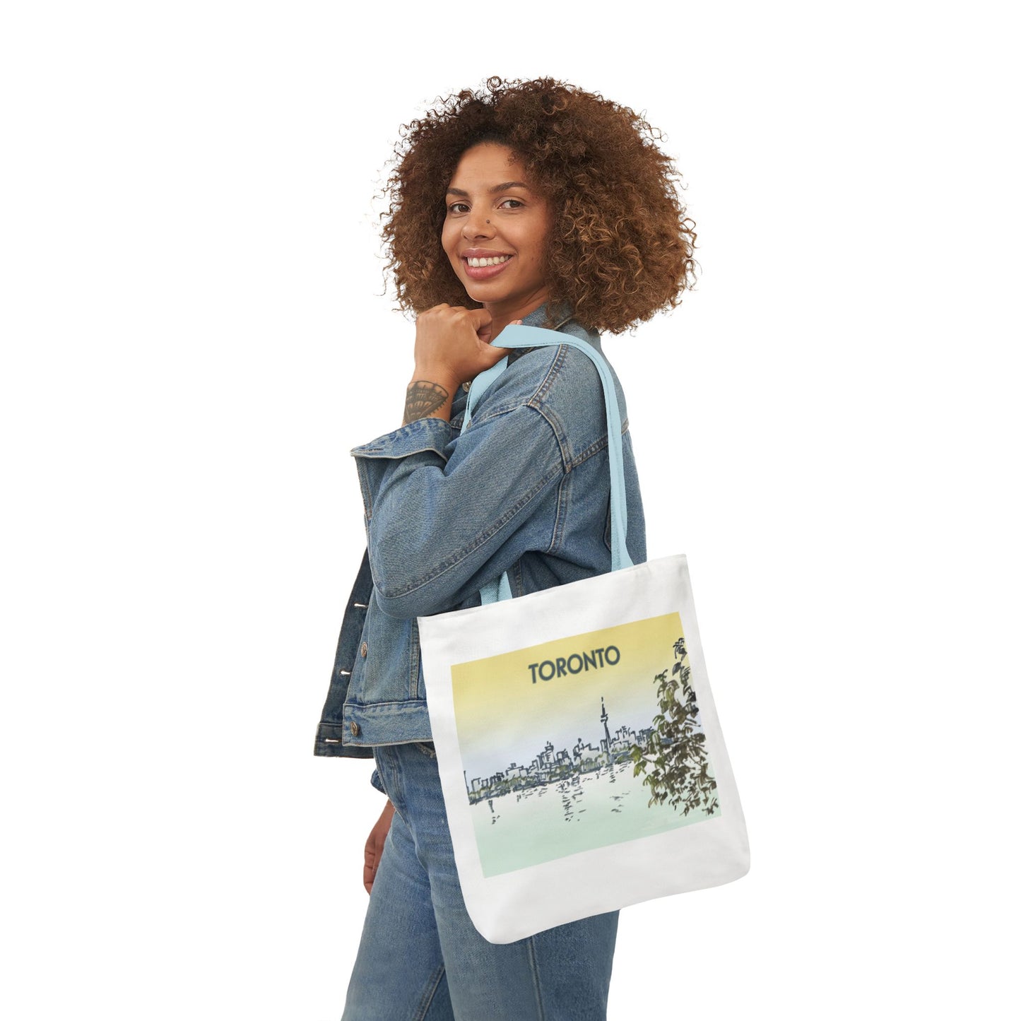Toronto-inspired Tote Bag with 4-Color Straps