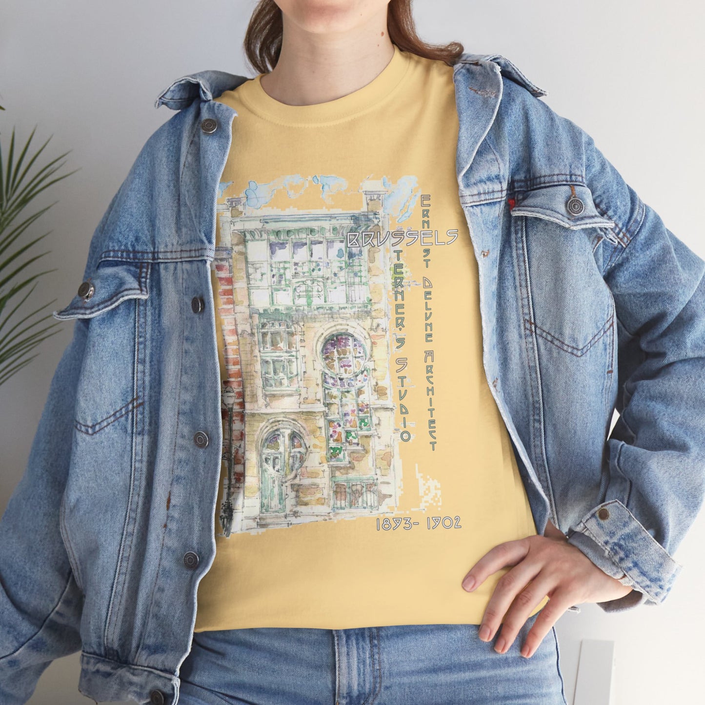 Brussel's Art-Nouveau-Inspired Unisex Crewneck T-shirt