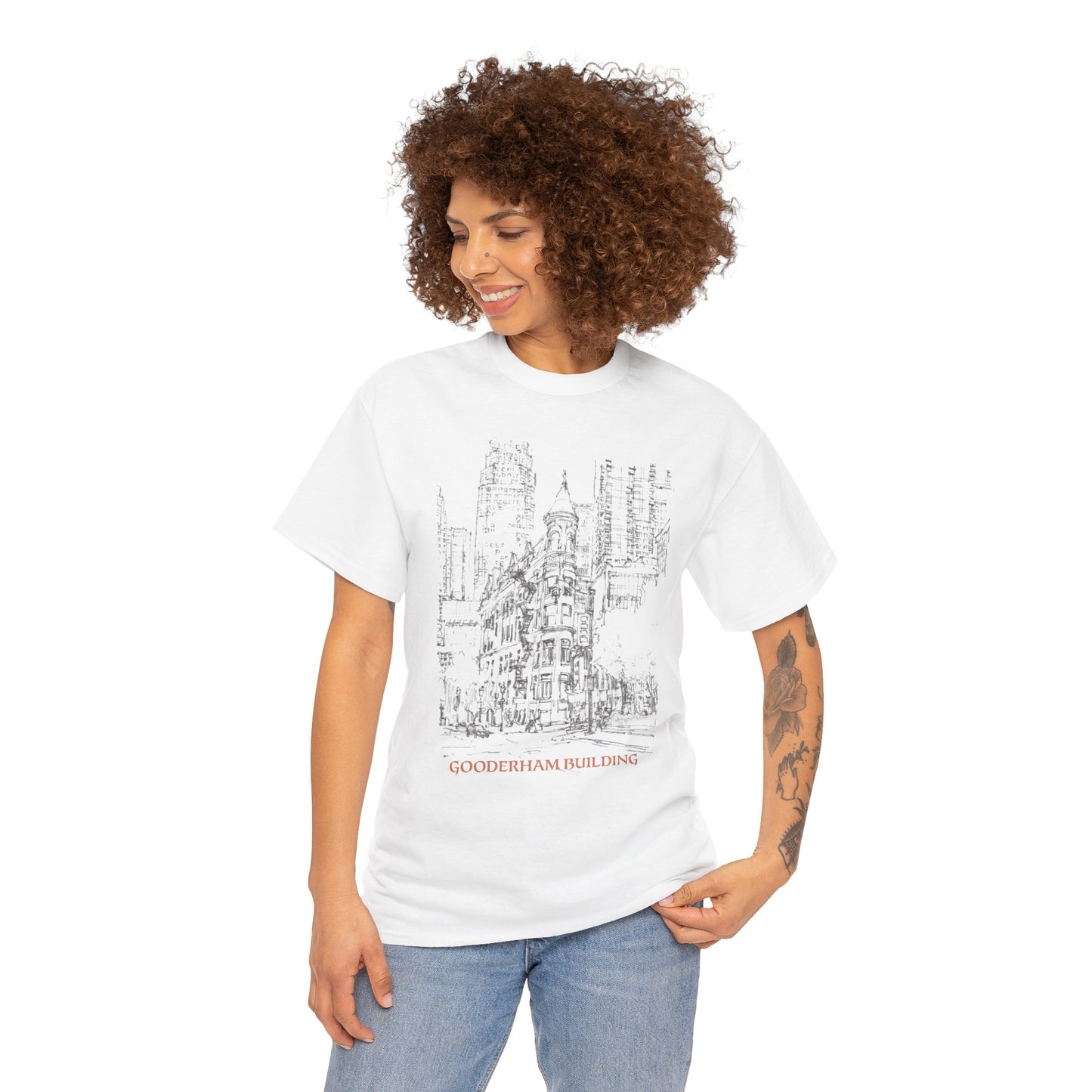 Gooderham building-Inspired Unisex Crewneck T-shirt