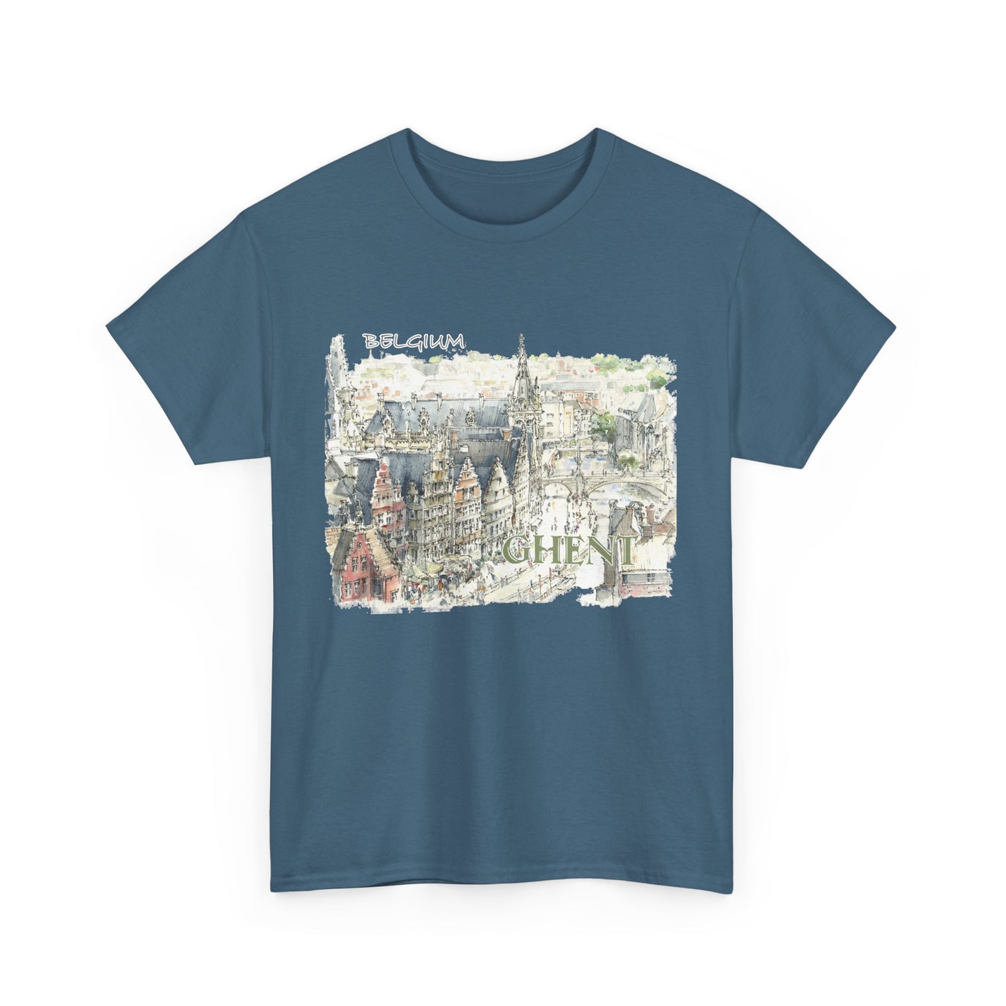 Ghent-Inspired Unisex Crewneck T-shirt