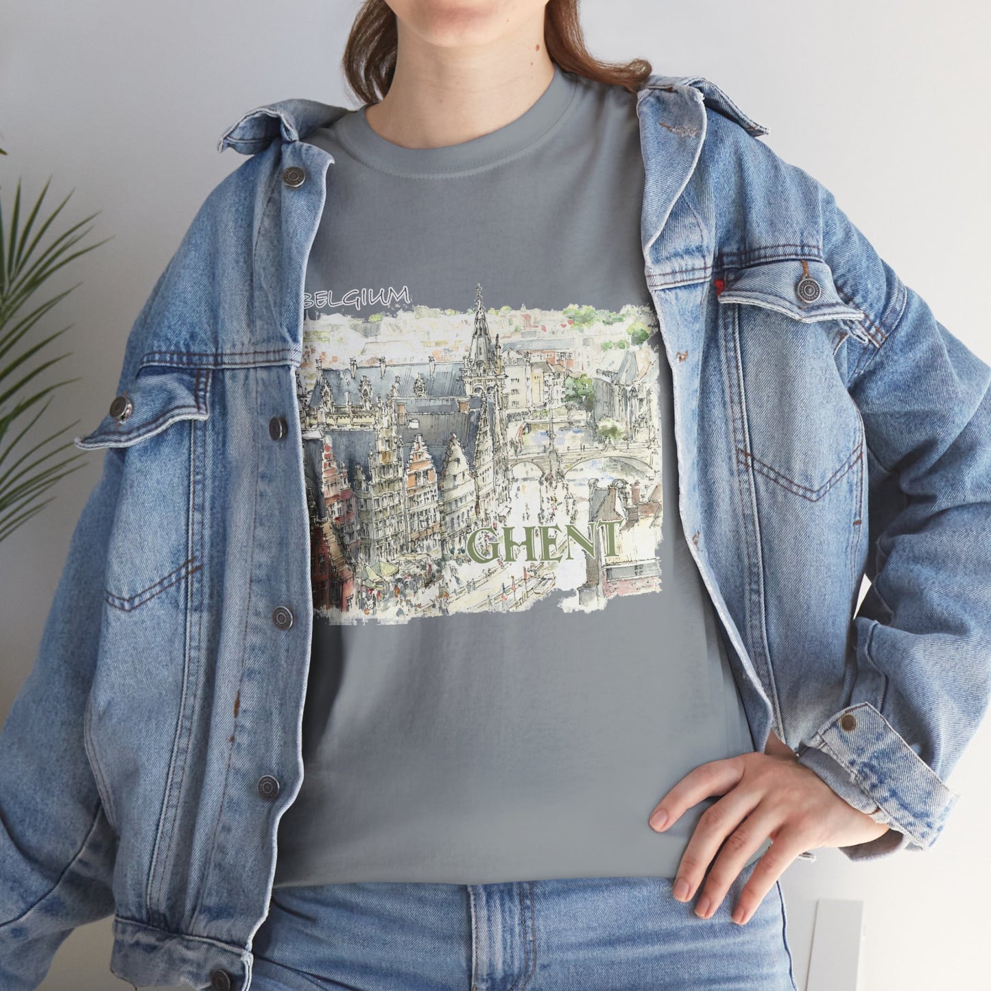 Ghent-Inspired Unisex Crewneck T-shirt