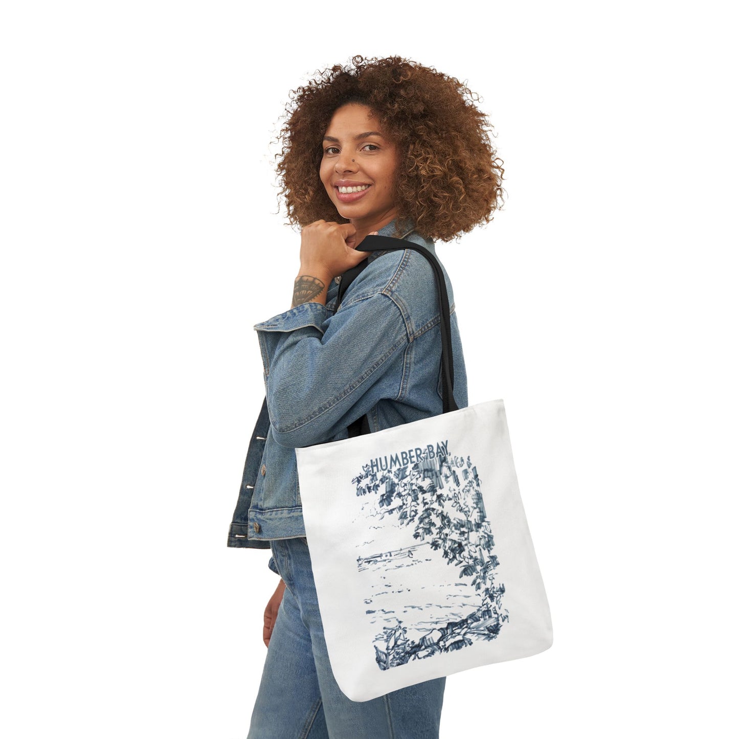 Toronto Humber Bay-inspired Tote Bag with 3-Color Straps