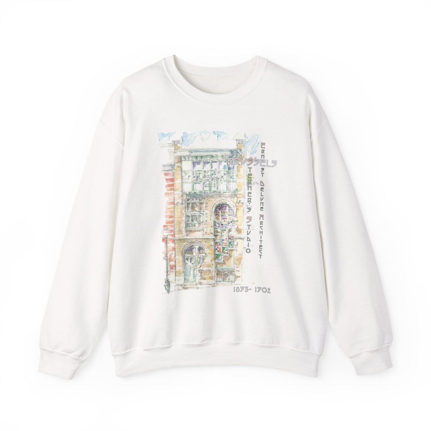 Brussel's Art-Nouveau-Inspired Unisex Crewneck Sweatshirt