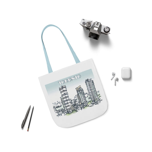 Toronto-inspired Tote Bag with 4-Color Straps